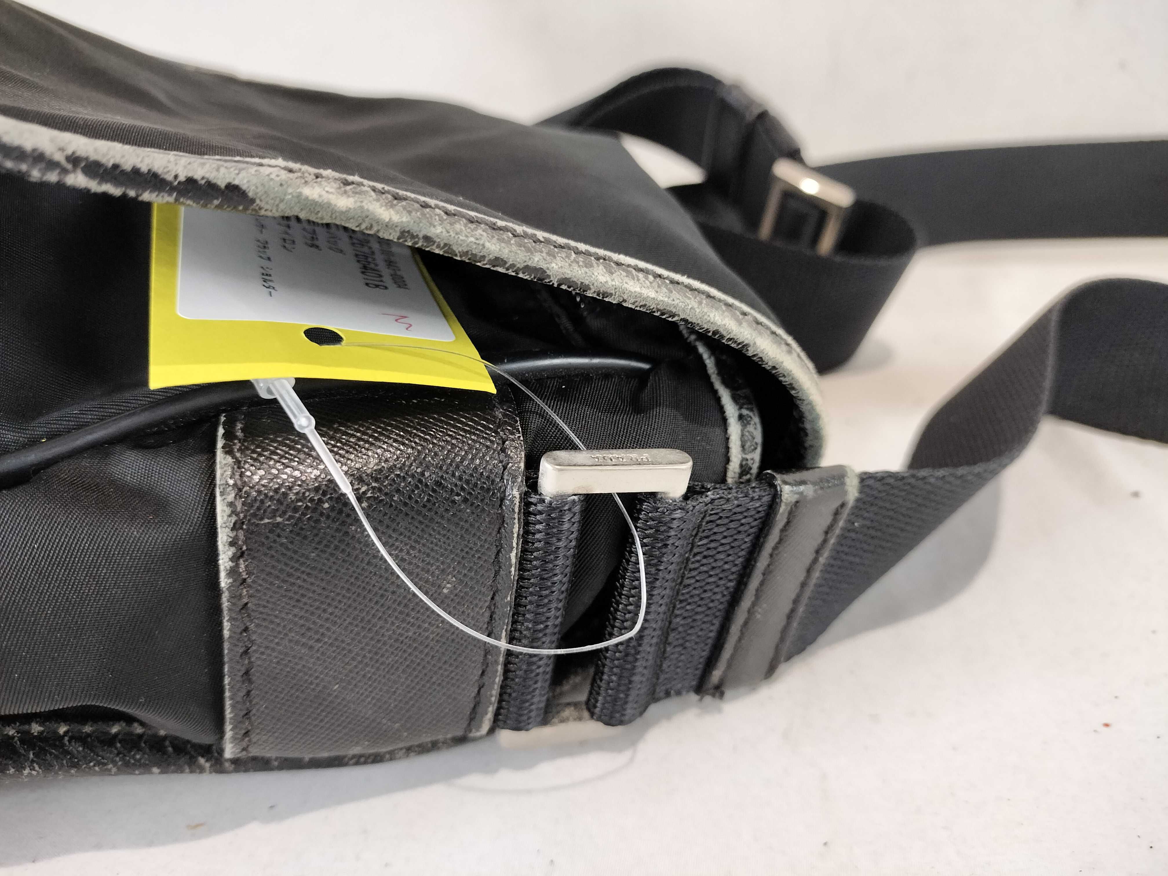 Nylon Leather Flap Shoulder Bag — view 5