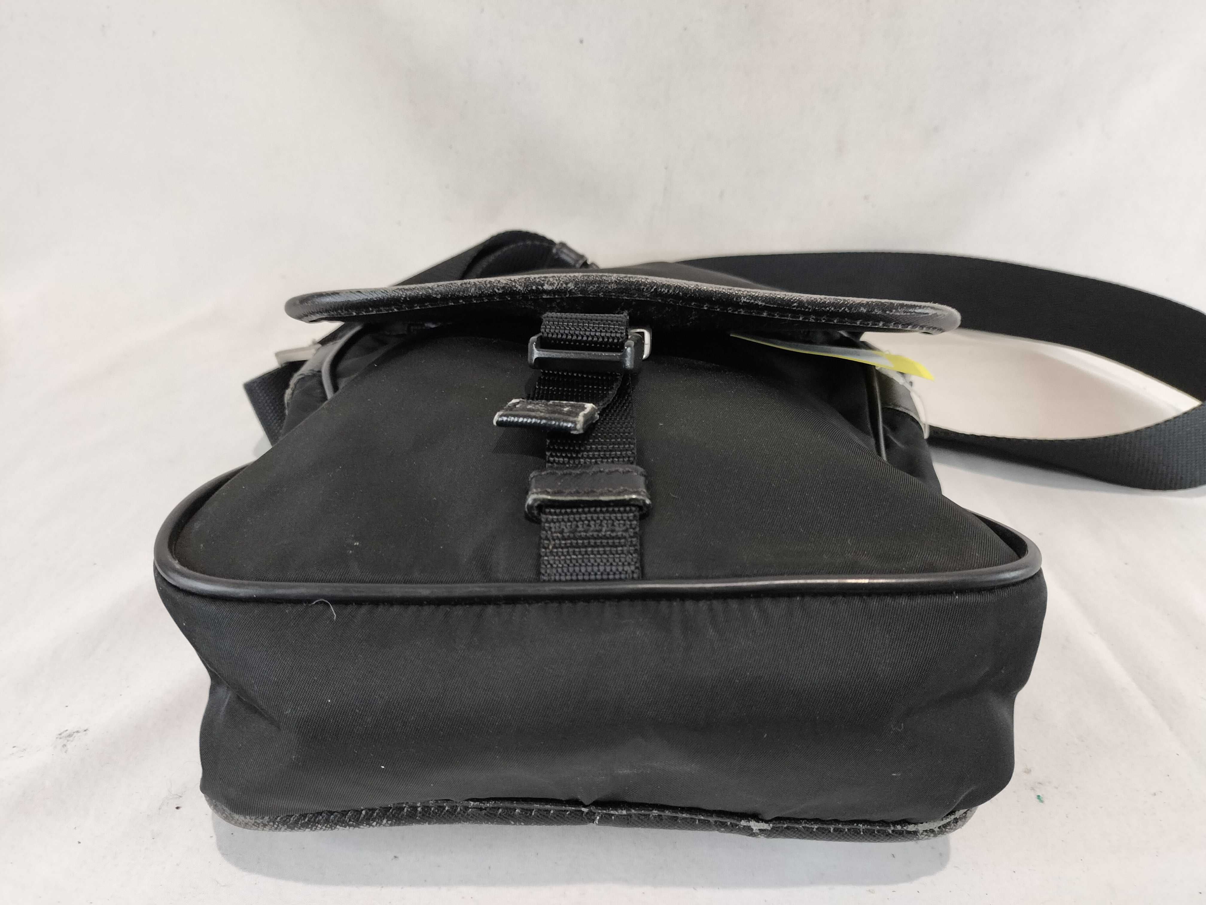 Nylon Leather Flap Shoulder Bag — view 7