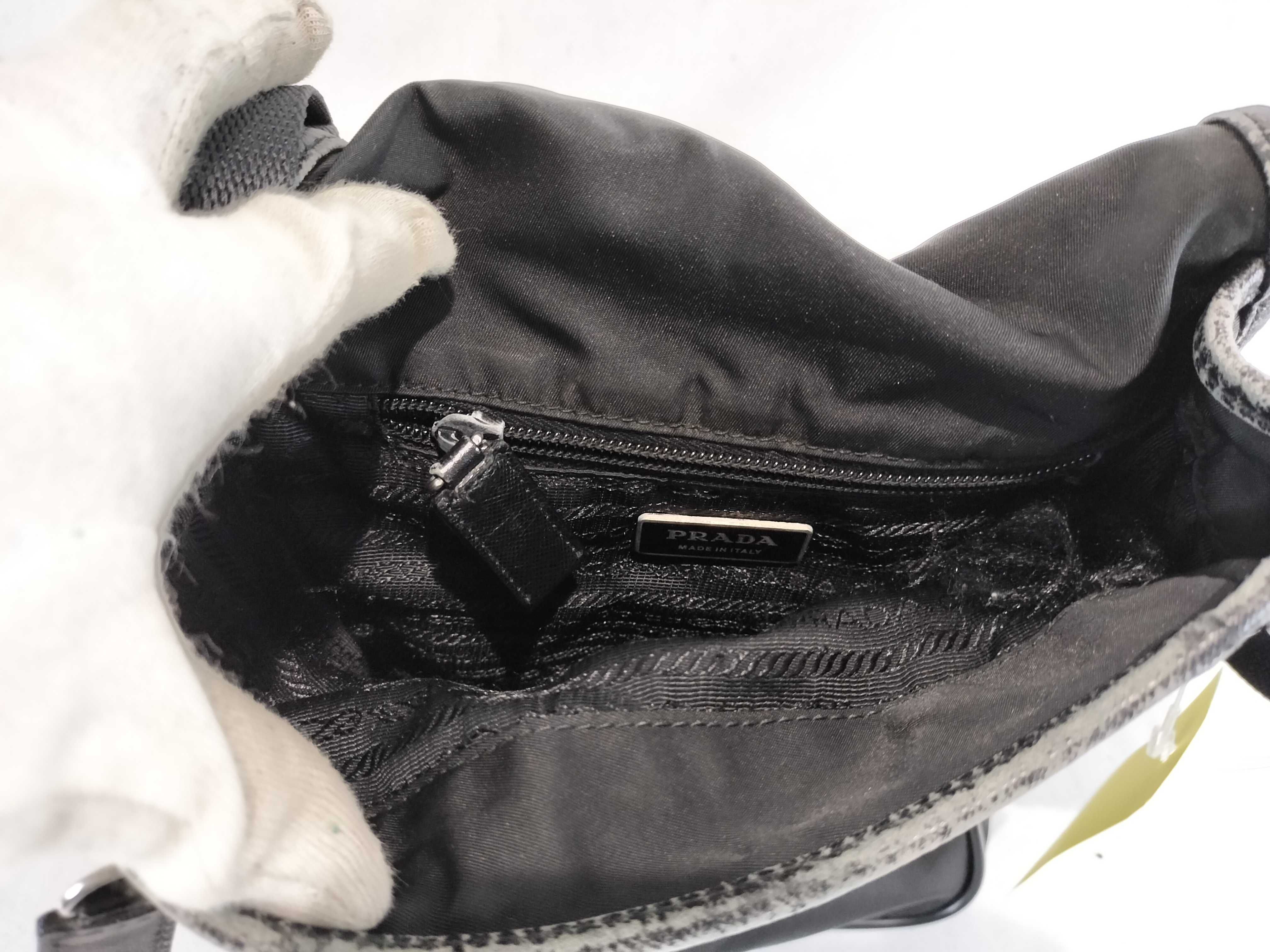 Nylon Leather Flap Shoulder Bag — view 10