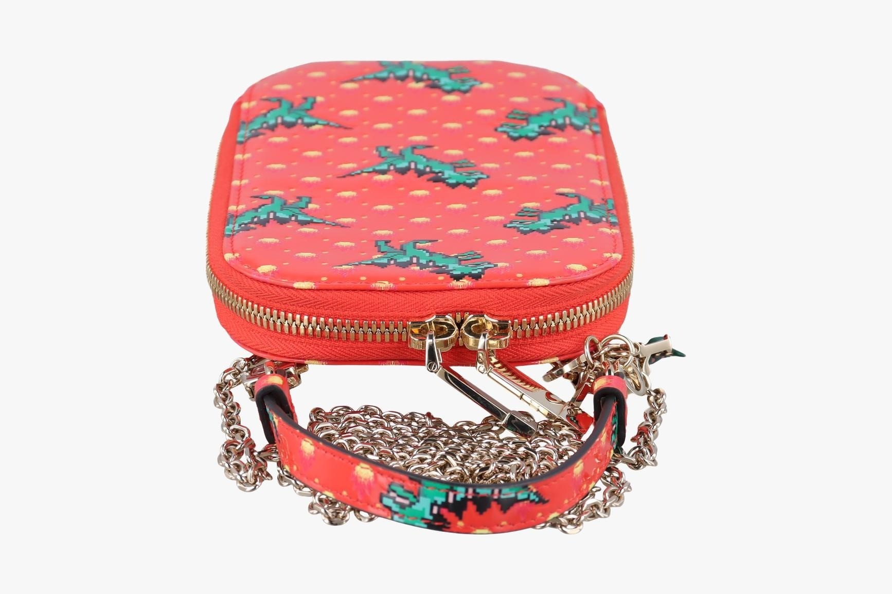 Lady Dior Patent Orange Red — view 5