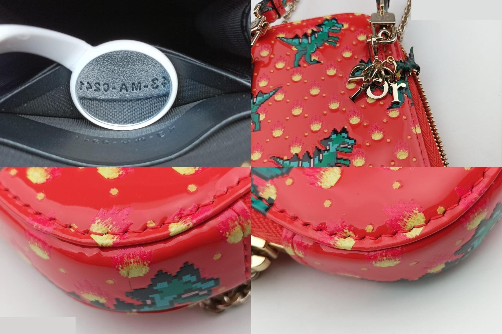 Lady Dior Patent Orange Red — view 8