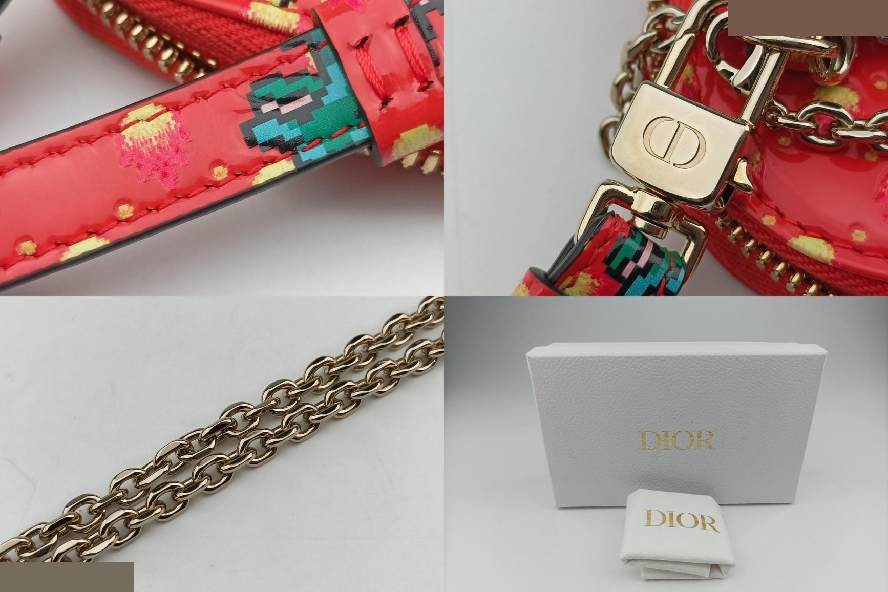 Lady Dior Patent Orange Red — view 10