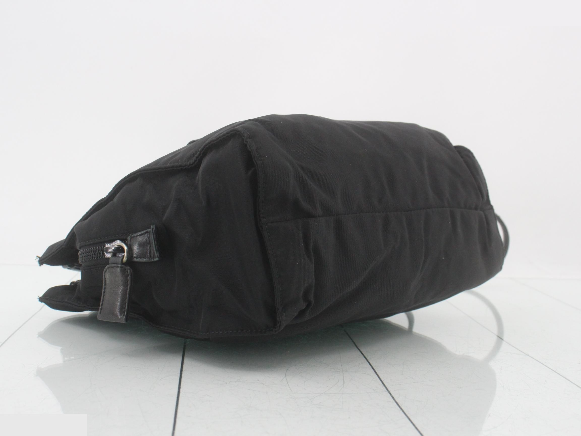 Nylon bag/shoulder bag, black — view 5