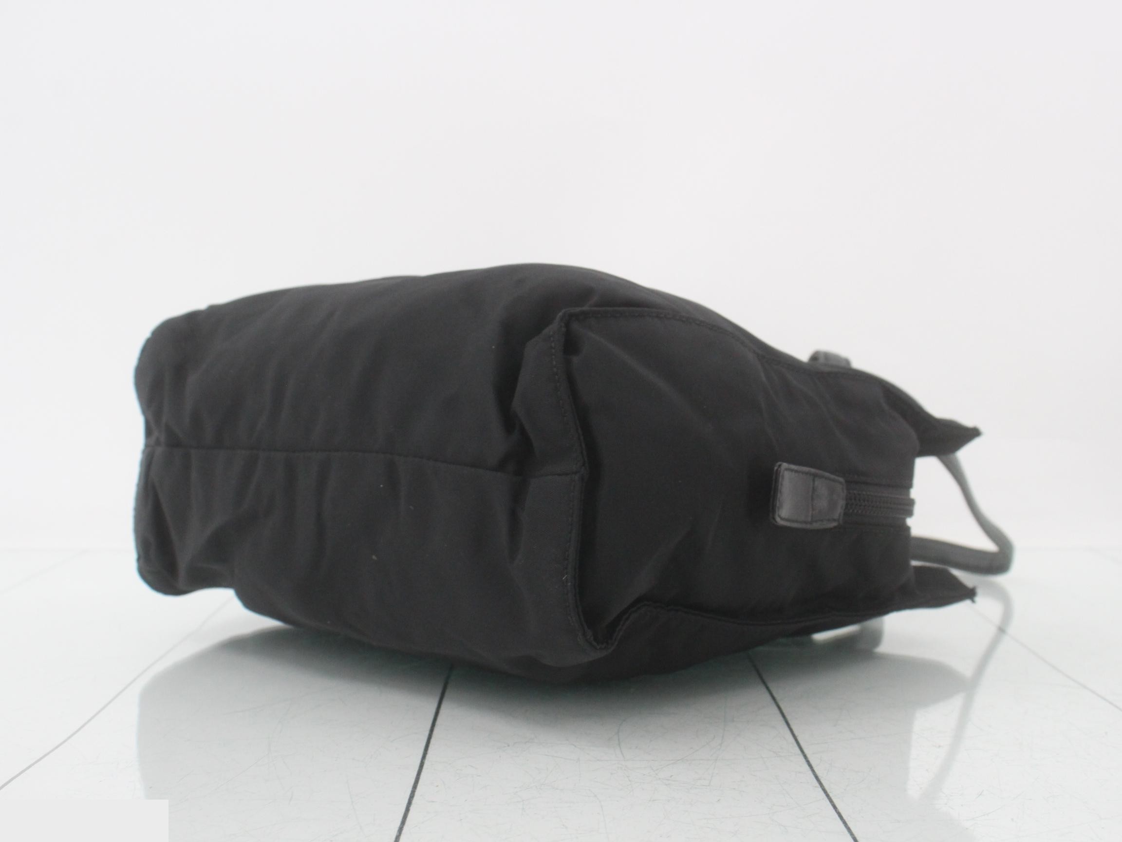 Nylon bag/shoulder bag, black — view 6