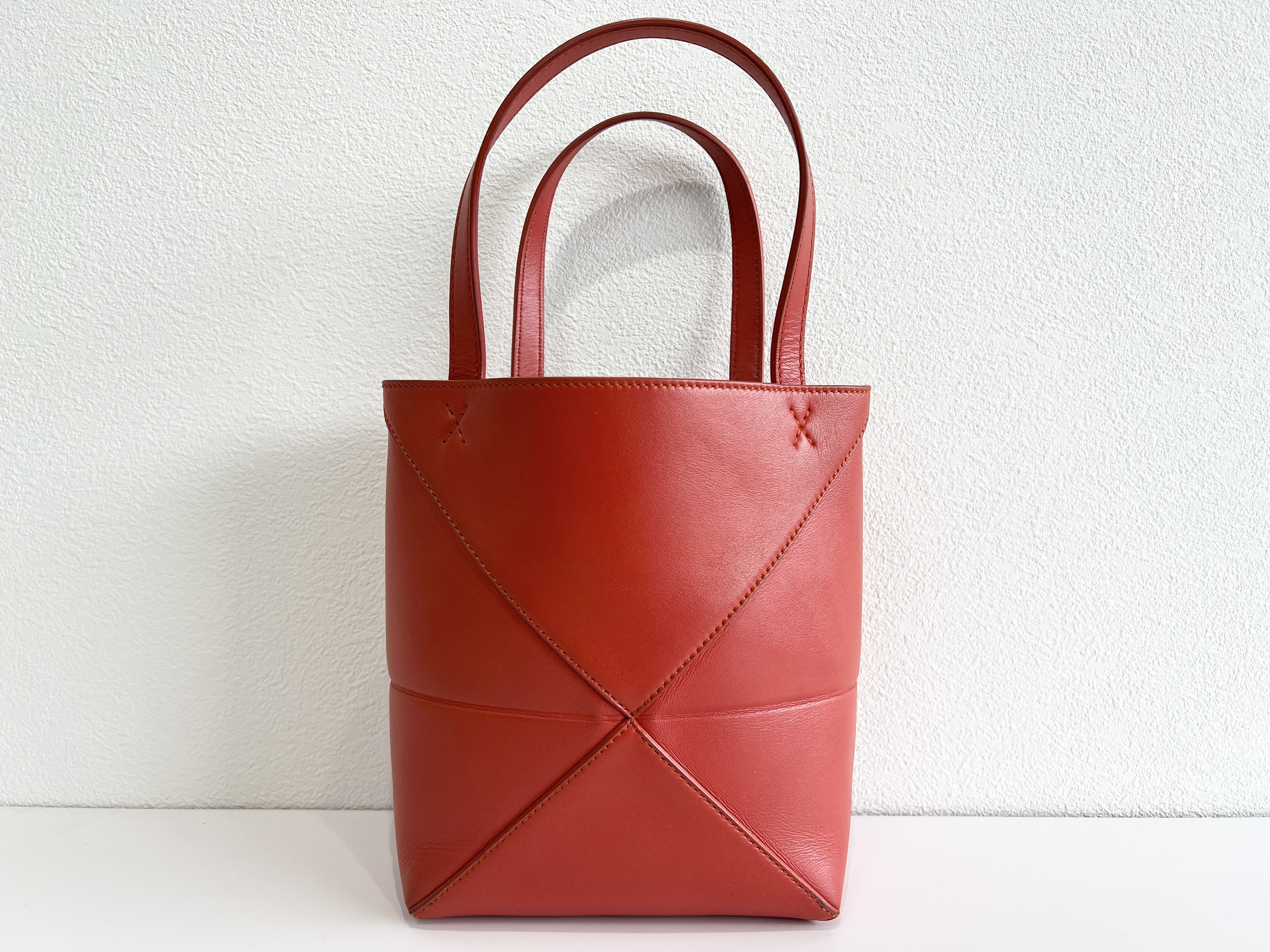 Puzzle Fold Leather 2-way Shoulder Bag, Tote Bag, Handbag, Shoulder Bag — view 3