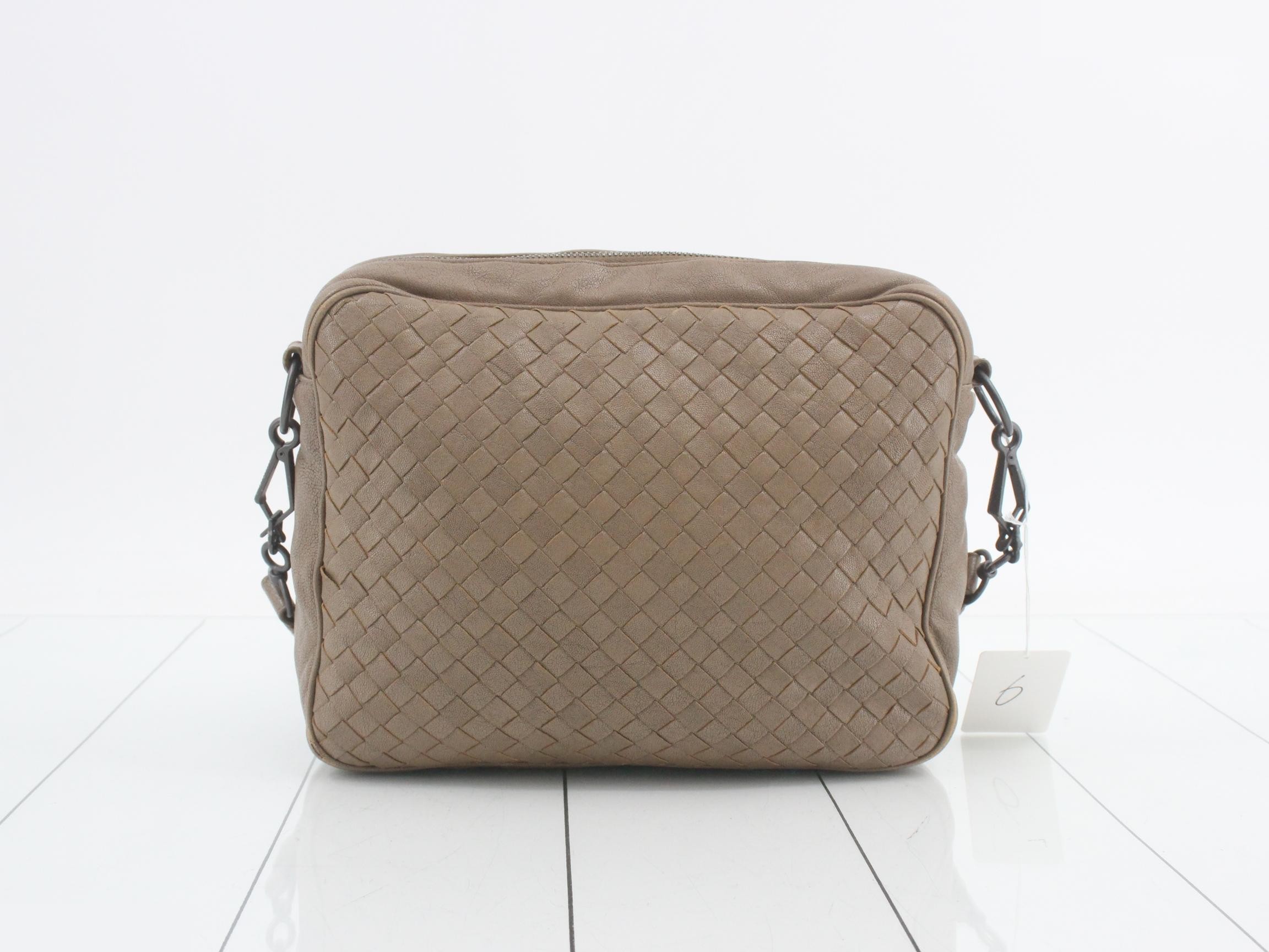 Intrecciato Leather Shoulder Bag — view 2