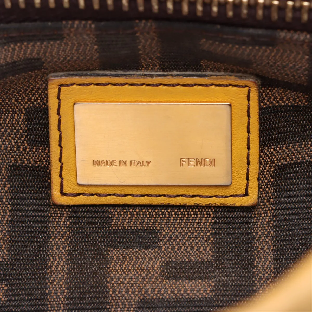 Peekaboo Large Leather 2WAY Handbag Yellow 8BN210 — view 11