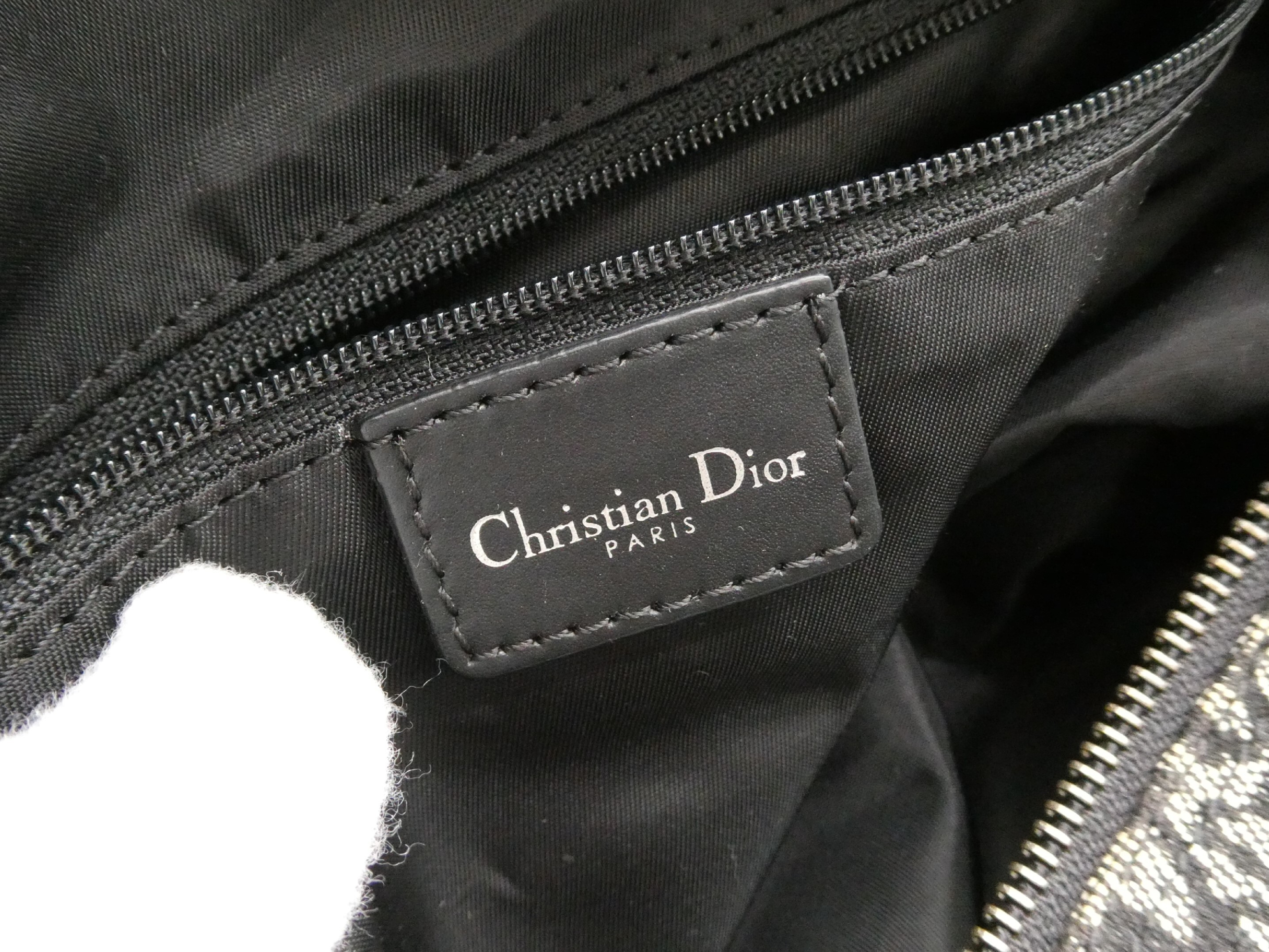 Trotter pattern canvas leather Boston bag — view 8