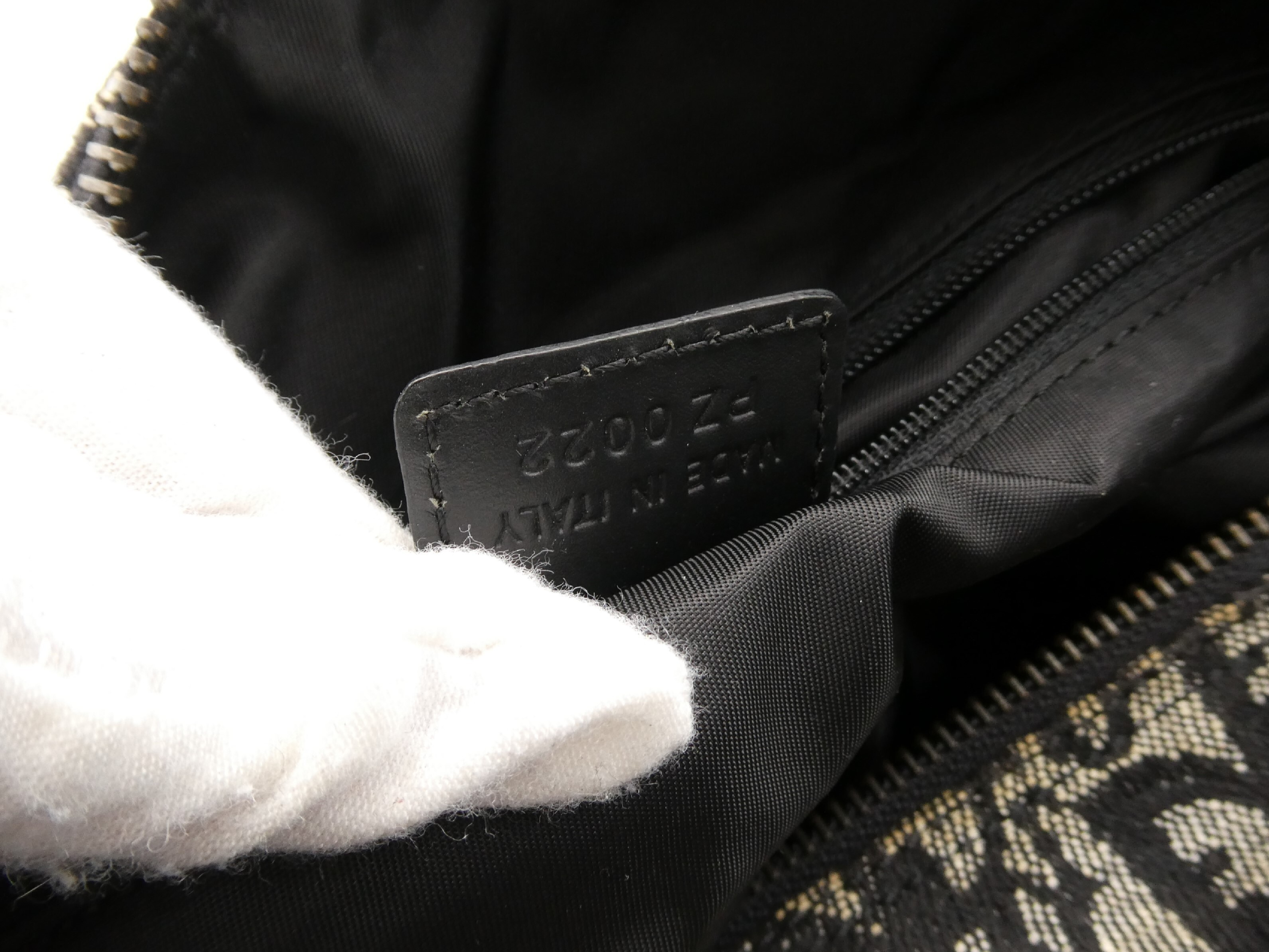 Trotter pattern canvas leather Boston bag — view 9