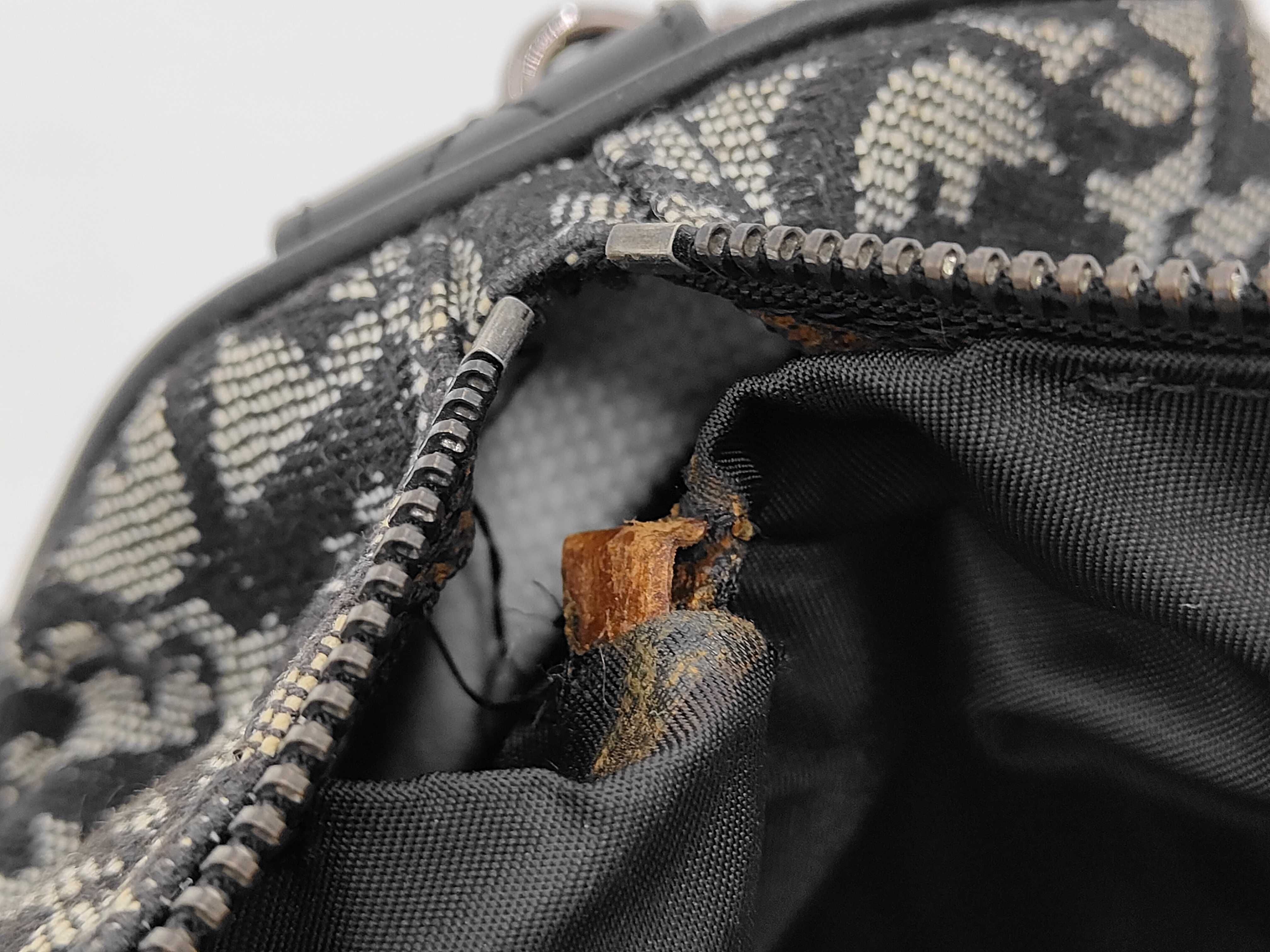 Trotter pattern canvas leather Boston bag — view 10