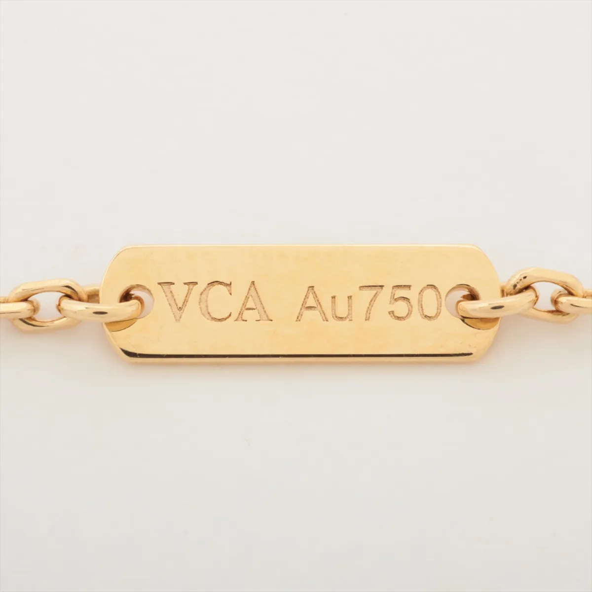 Vintage Alhambra Onyx Necklace 750 (Yellow Gold) 5.2g JA302369 — view 4