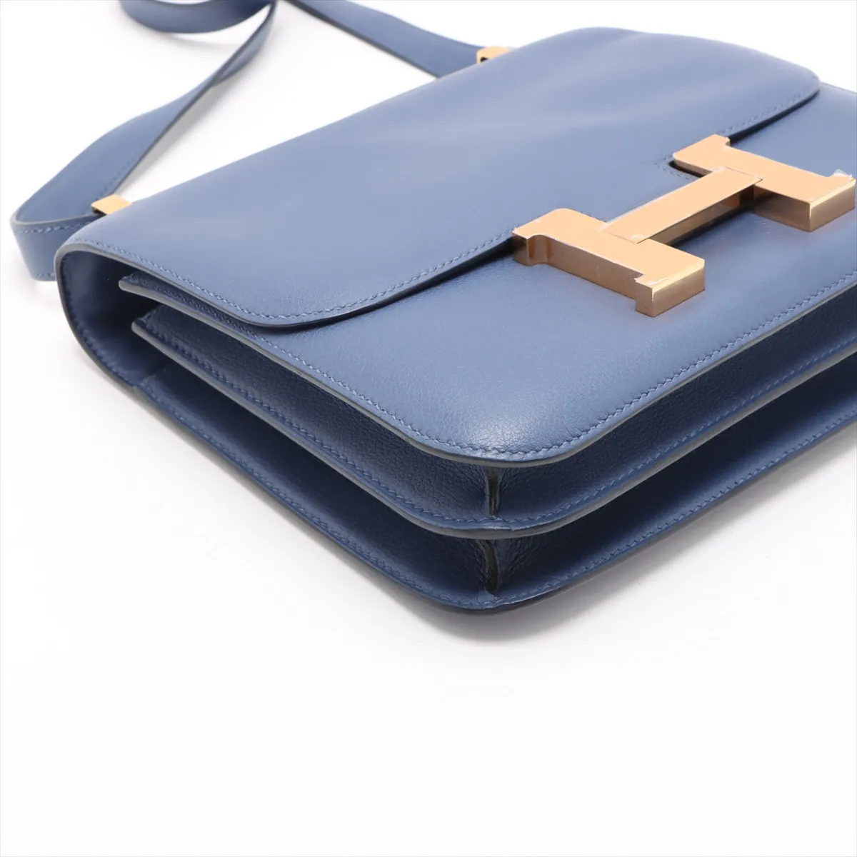 [Individually wrapped] Hermes Constance 3 24 Evercolor Blue Brighton Gold hardware A:2017 — view 4