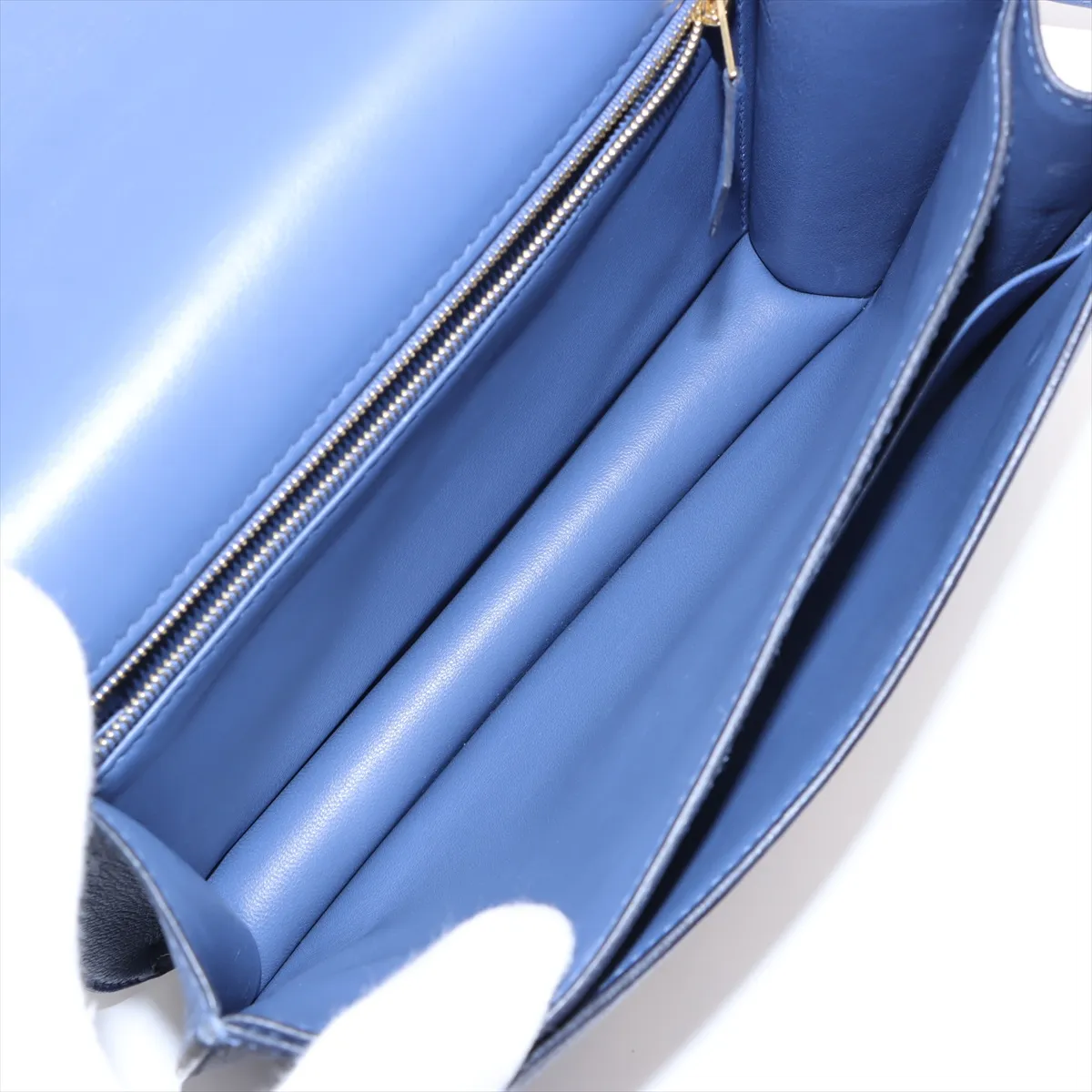[Individually wrapped] Hermes Constance 3 24 Evercolor Blue Brighton Gold hardware A:2017 — view 8