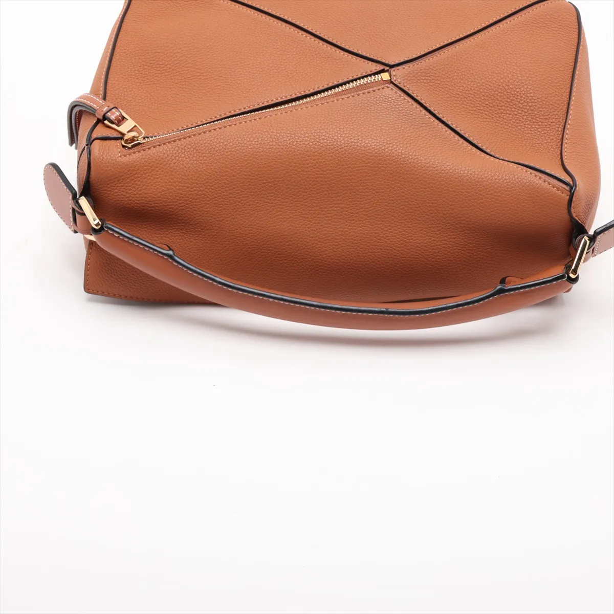Puzzle Bag Leather 2-Way Handbag Brown — view 5