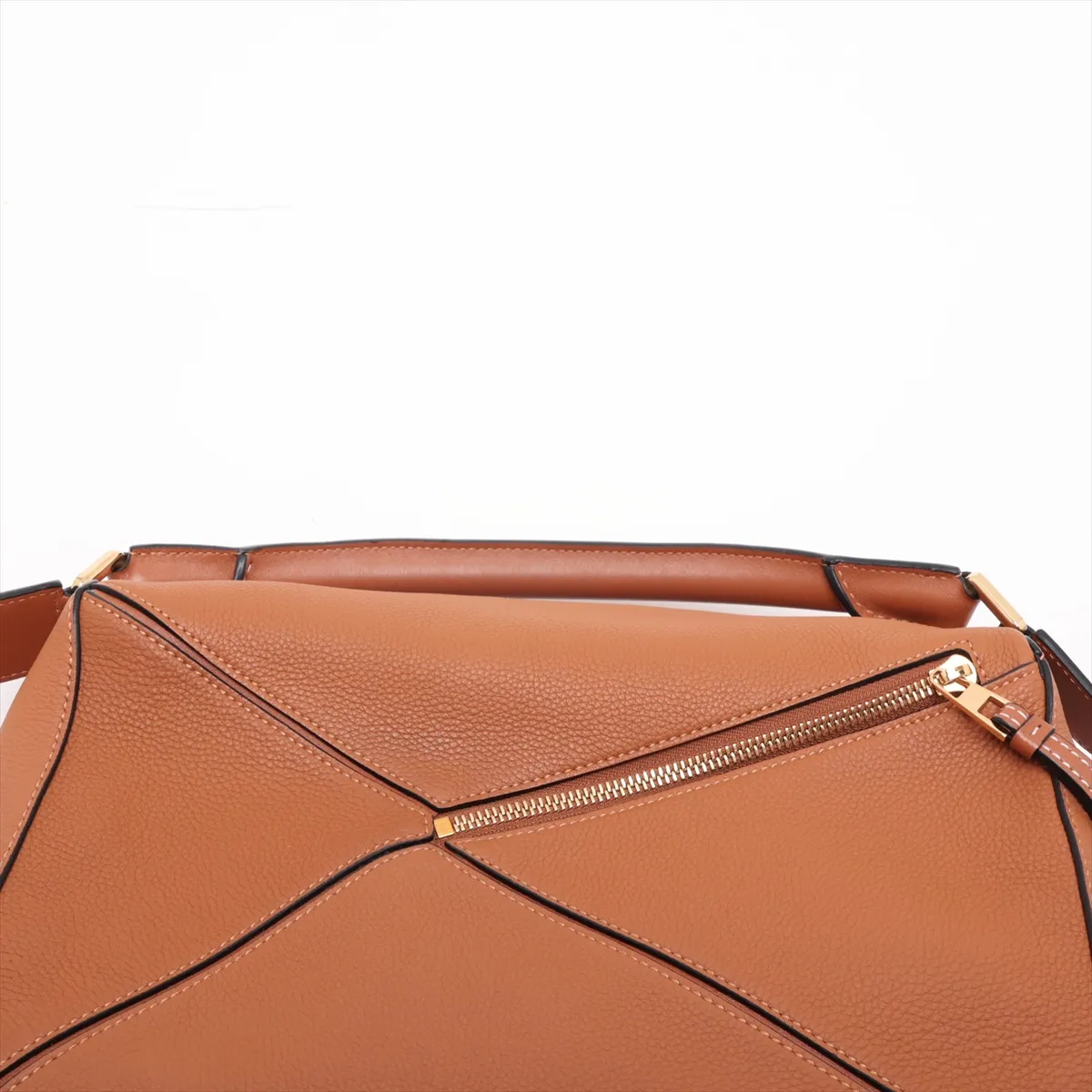 Puzzle Bag Leather 2-Way Handbag Brown — view 6