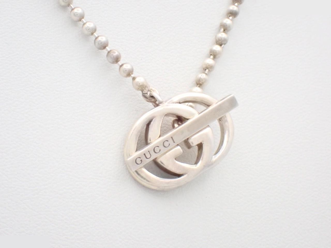 Interlocking G Necklace, Ball Chain, SV925, 19.2g — view 2
