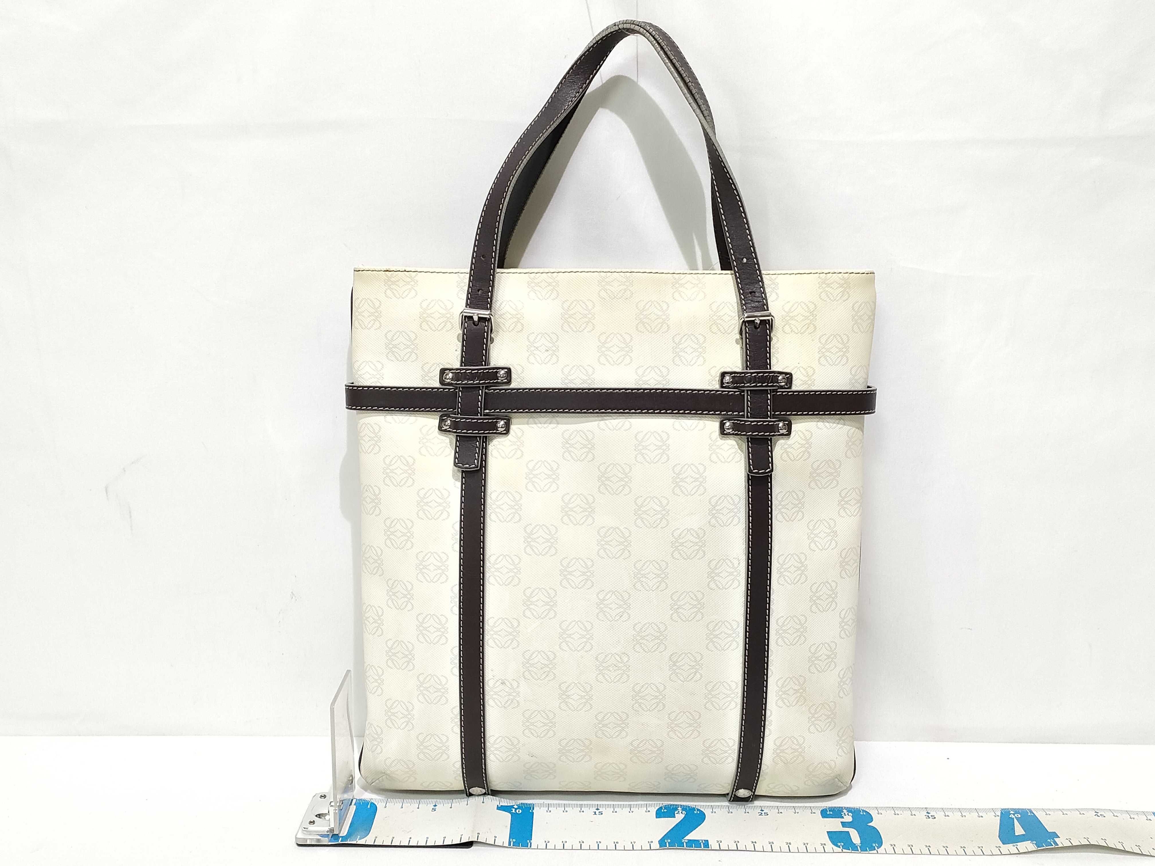 Anagram PVC x Leather Handbag Tote Bag — view 2