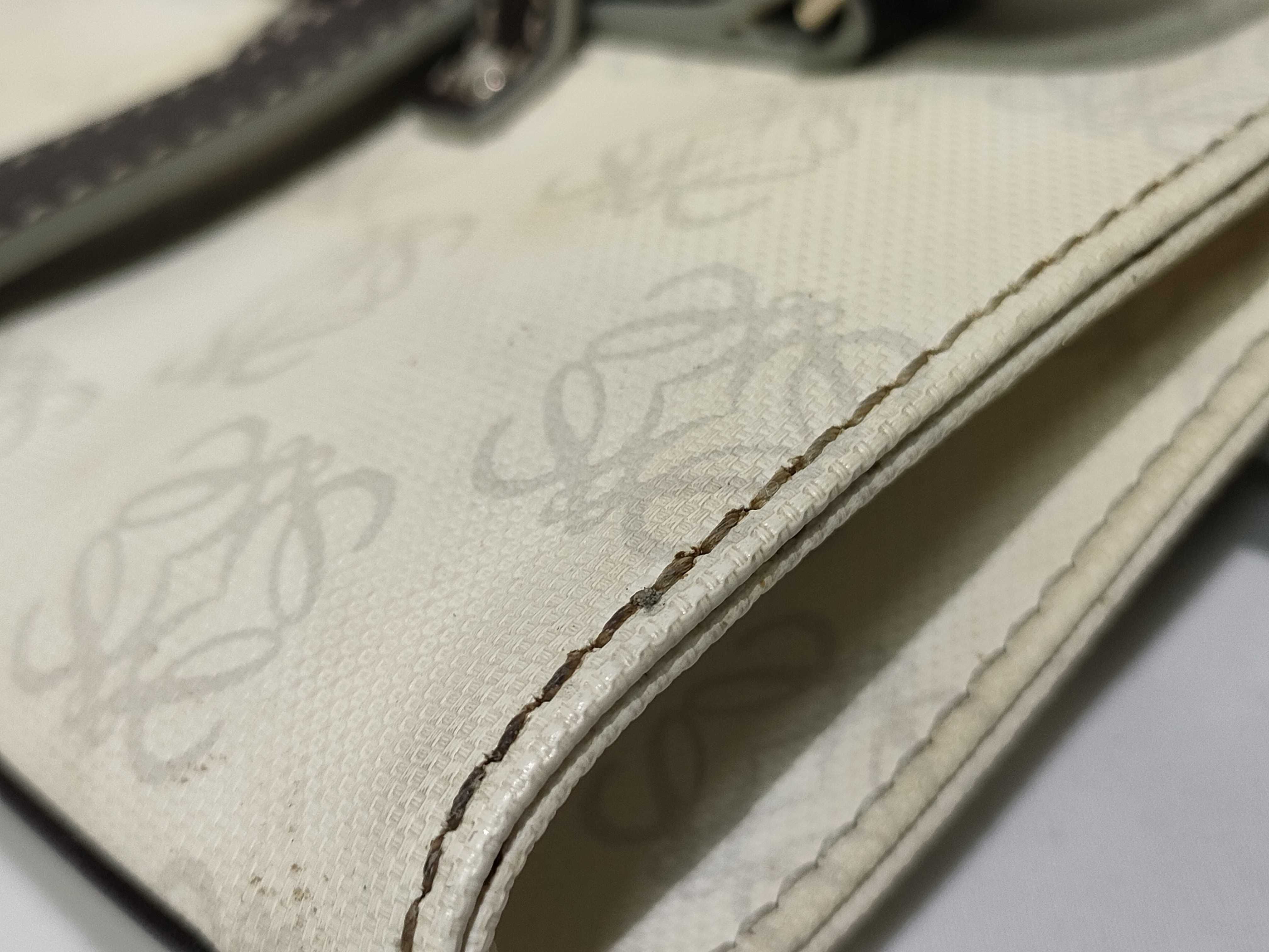 Anagram PVC x Leather Handbag Tote Bag — view 12
