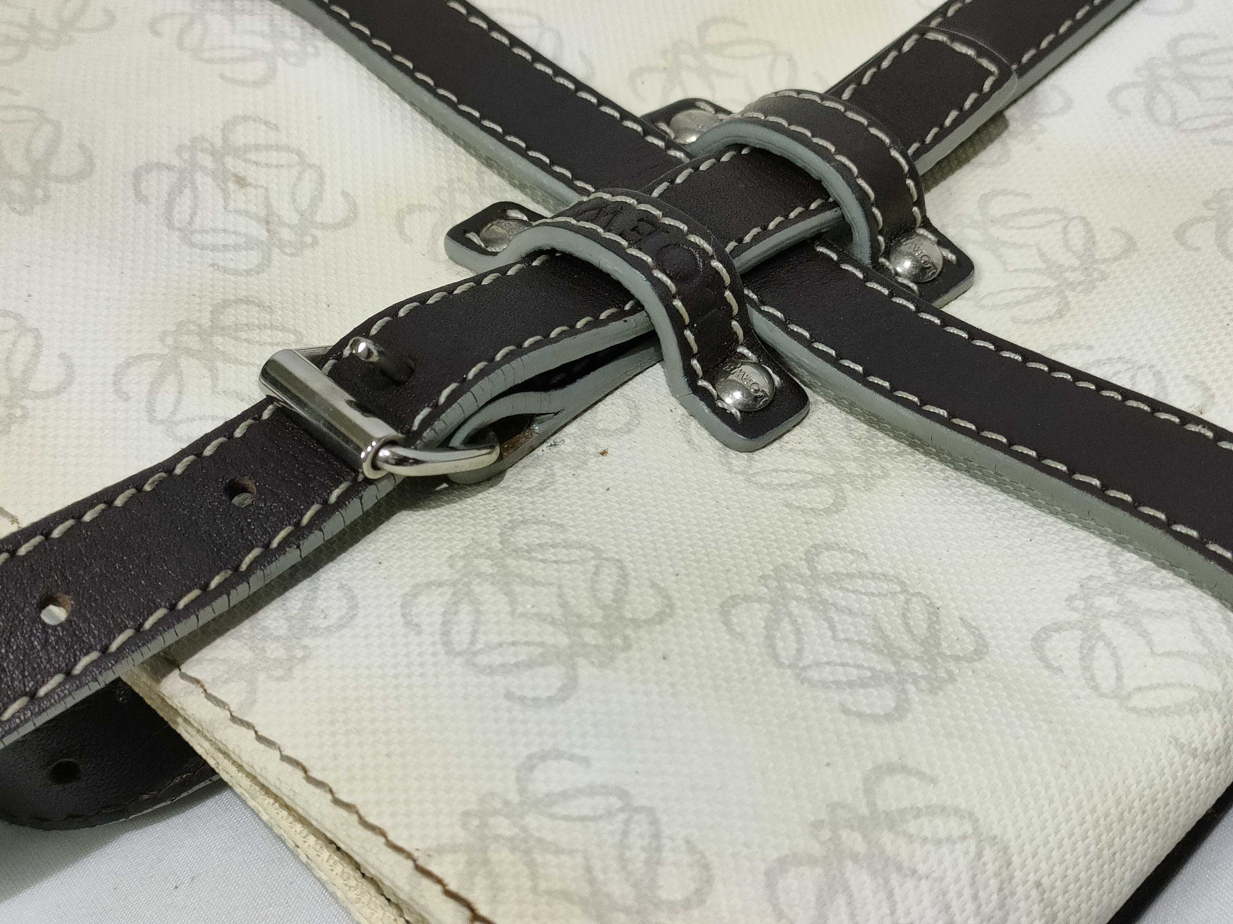 Anagram PVC x Leather Handbag Tote Bag — view 14