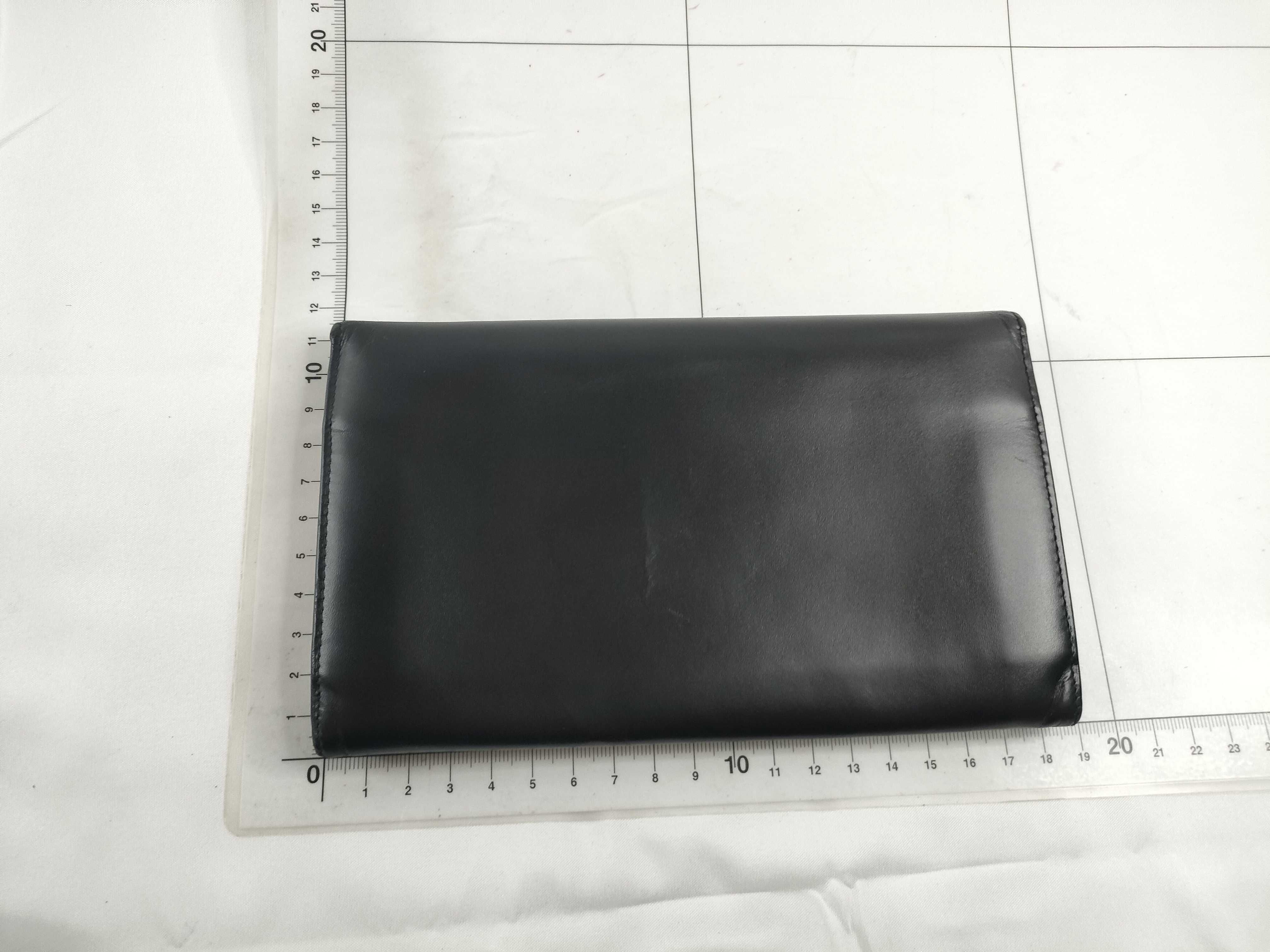 Box Calf Leather Double Snap Long Wallet Serial Number Wallet — view 2