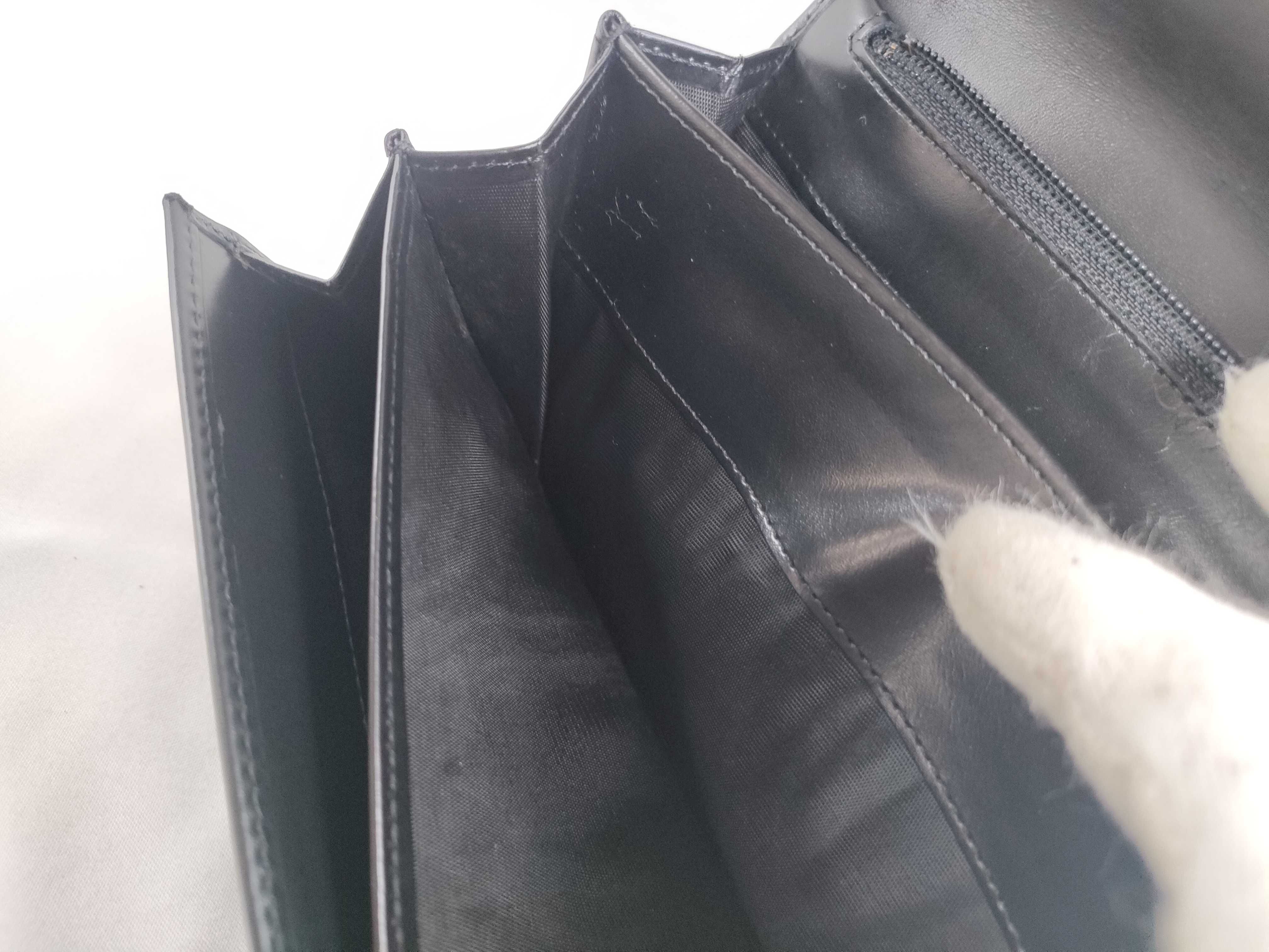 Box Calf Leather Double Snap Long Wallet Serial Number Wallet — view 11
