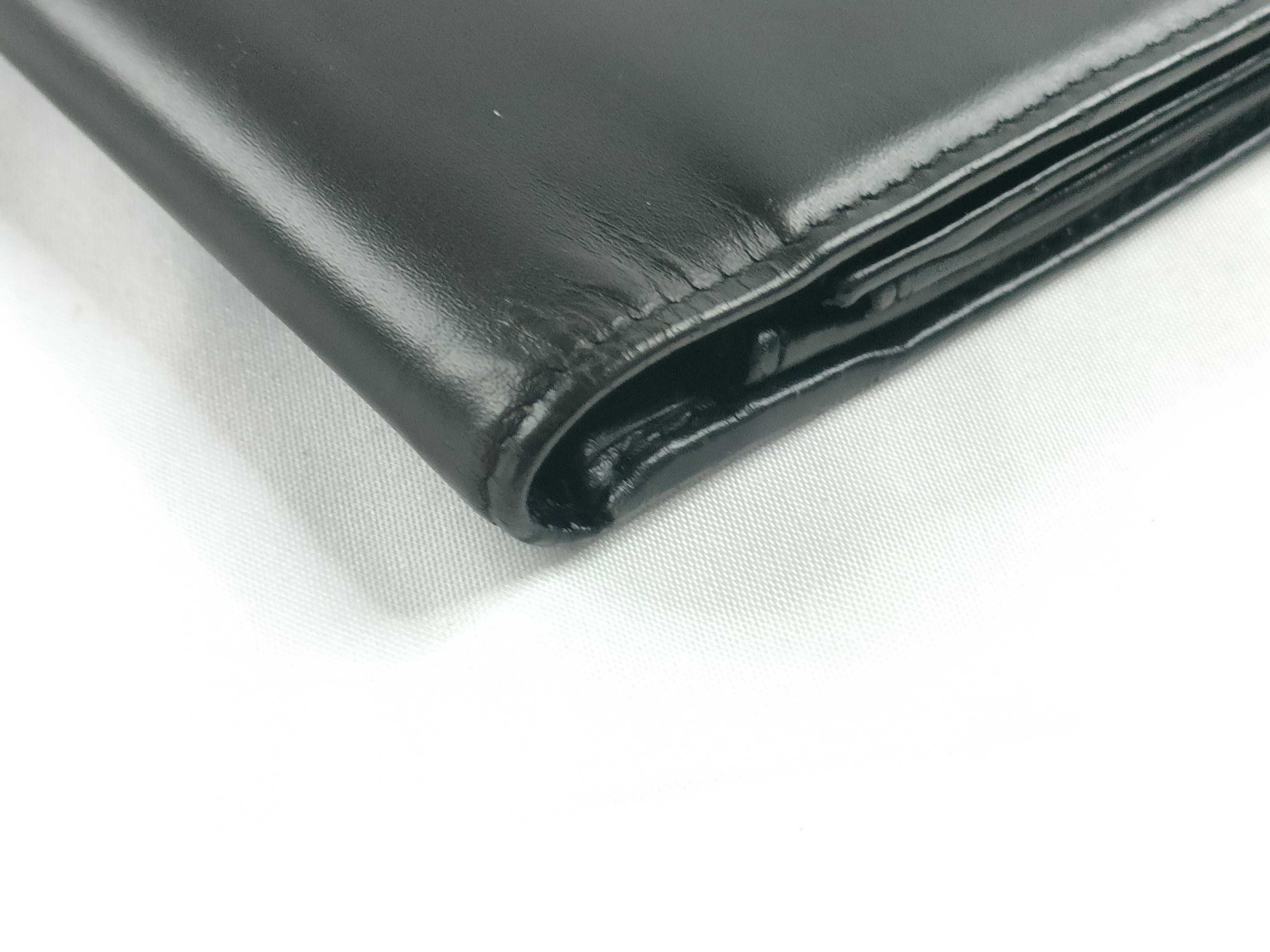 Box Calf Leather Double Snap Long Wallet Serial Number Wallet — view 4