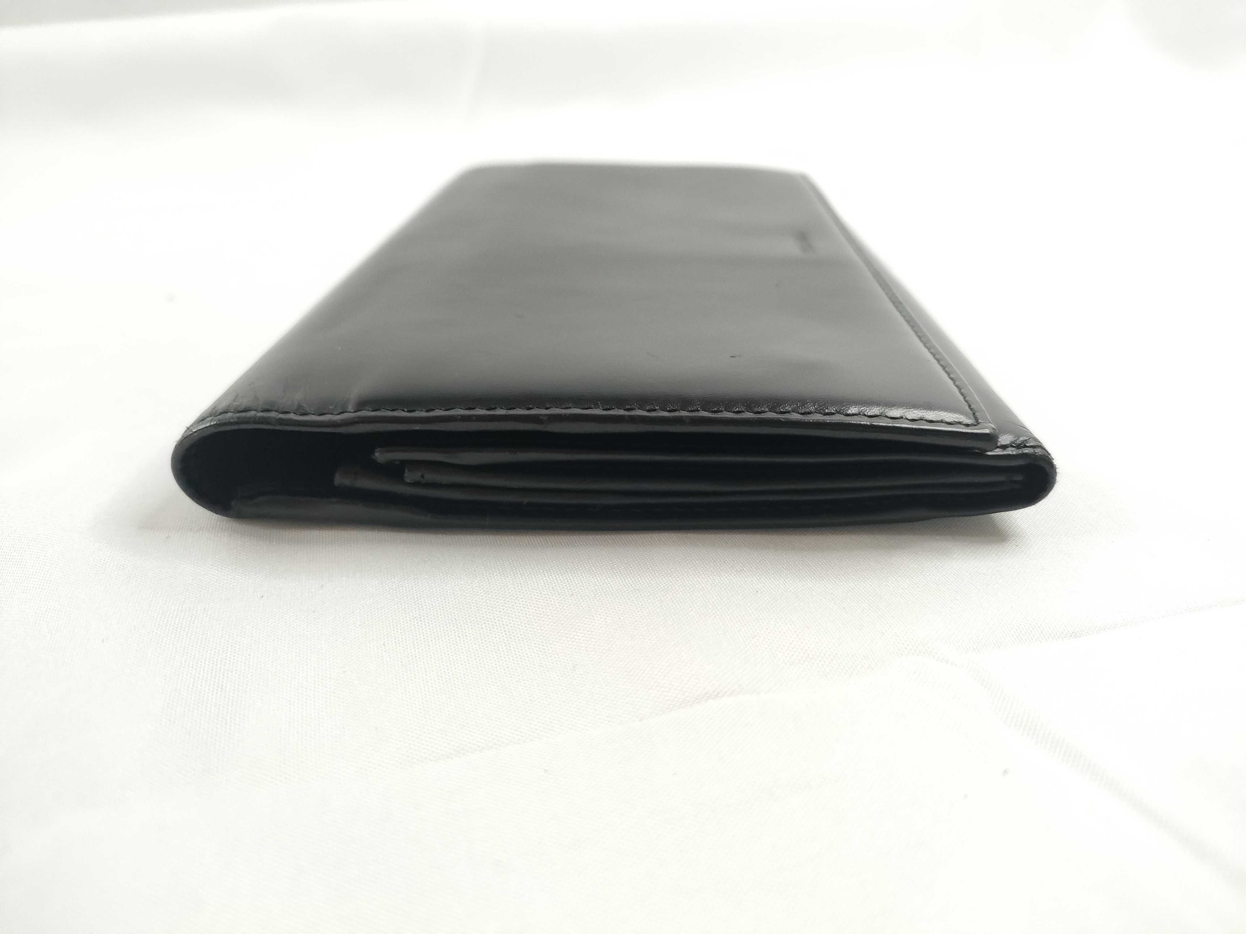 Box Calf Leather Double Snap Long Wallet Serial Number Wallet — view 5