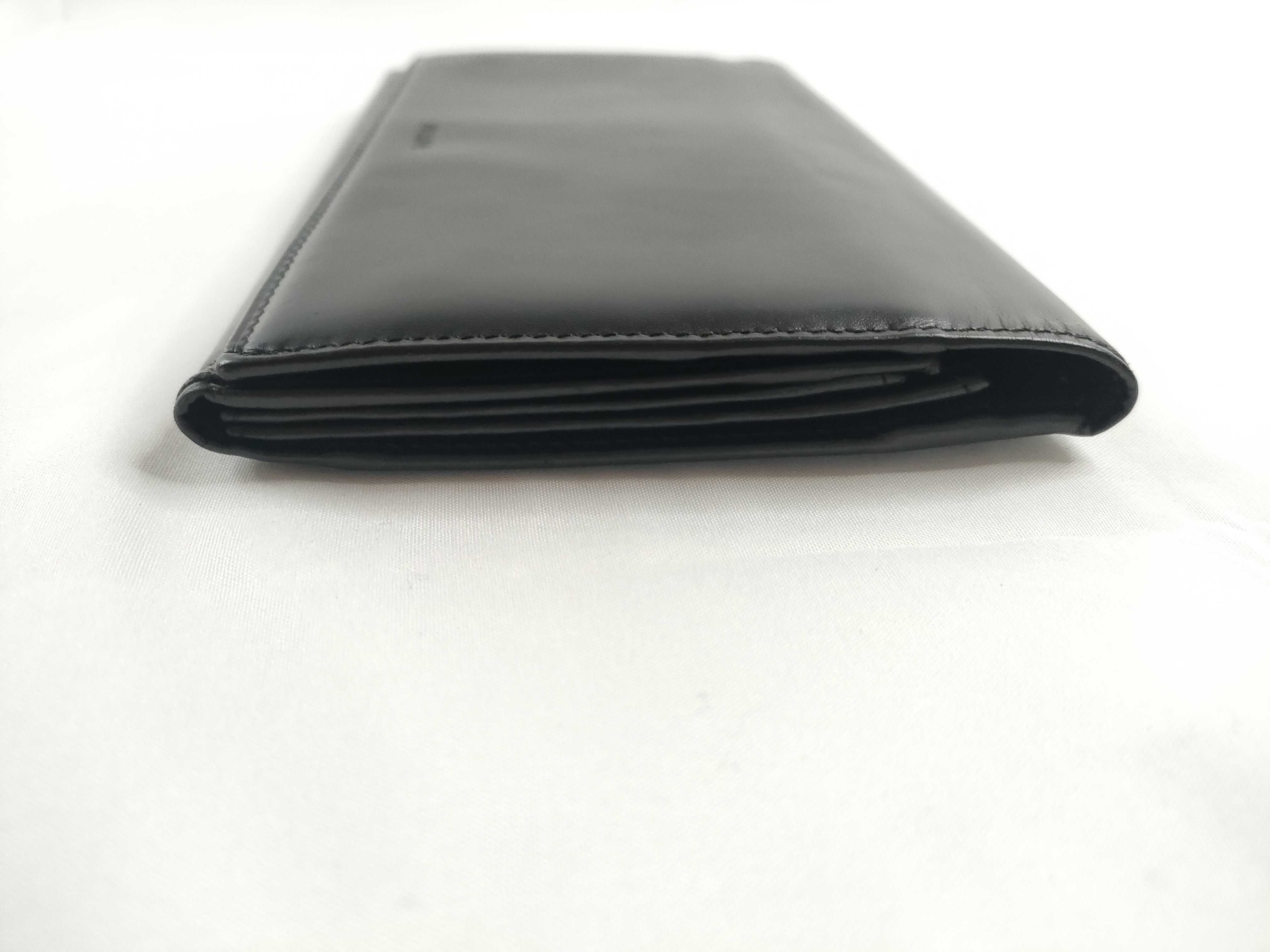 Box Calf Leather Double Snap Long Wallet Serial Number Wallet — view 7