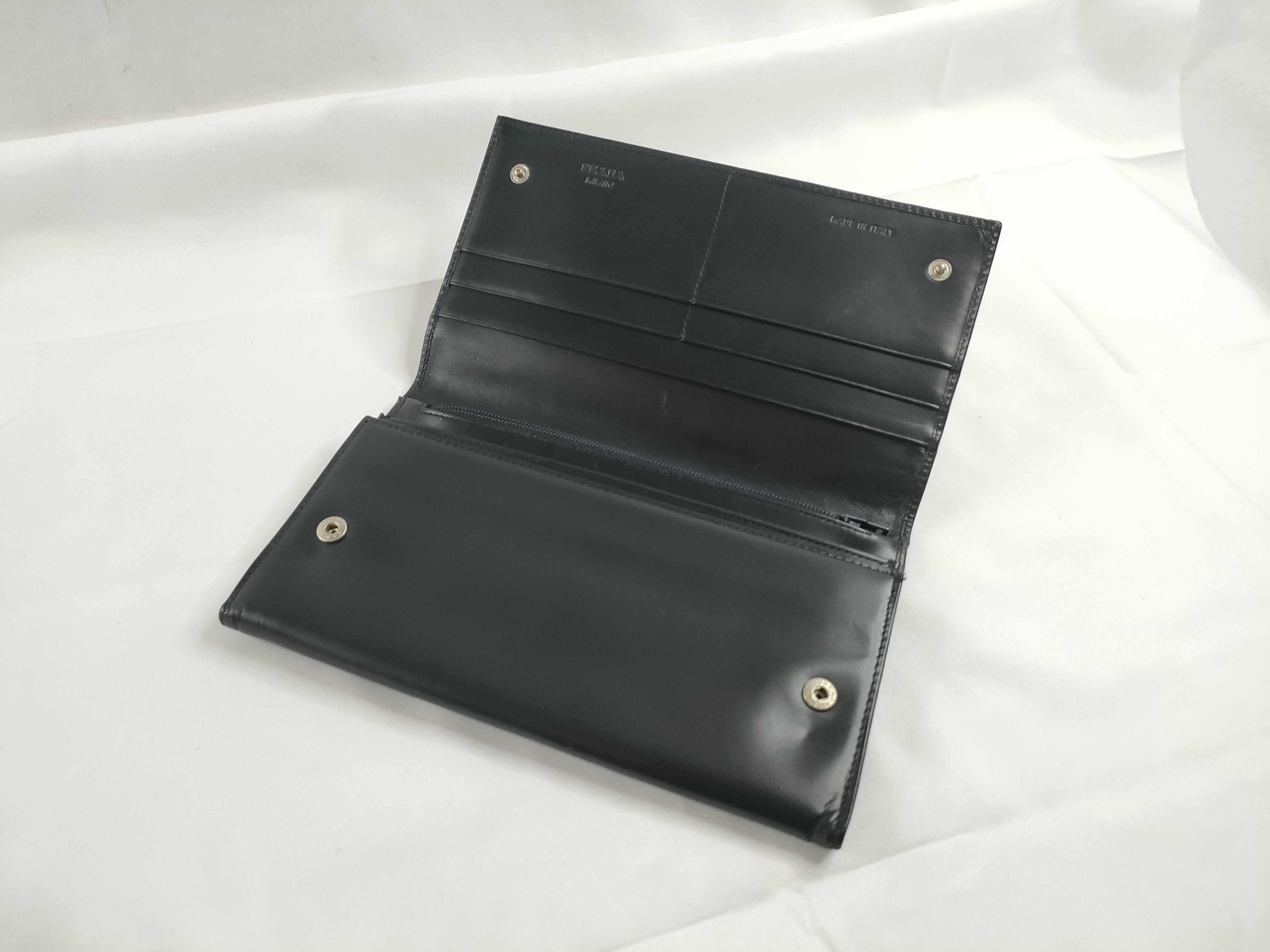Box Calf Leather Double Snap Long Wallet Serial Number Wallet — view 8