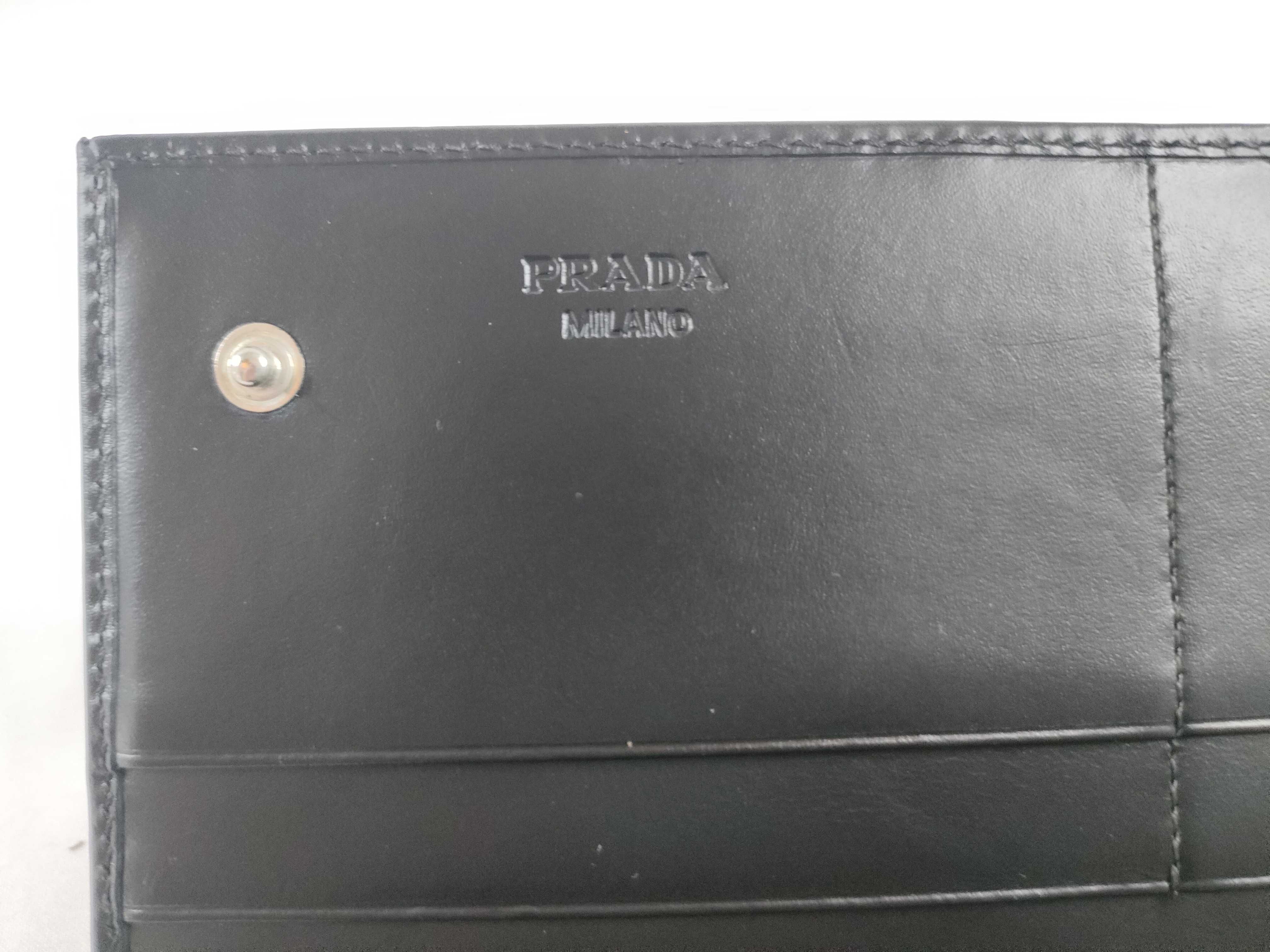 Box Calf Leather Double Snap Long Wallet Serial Number Wallet — view 9