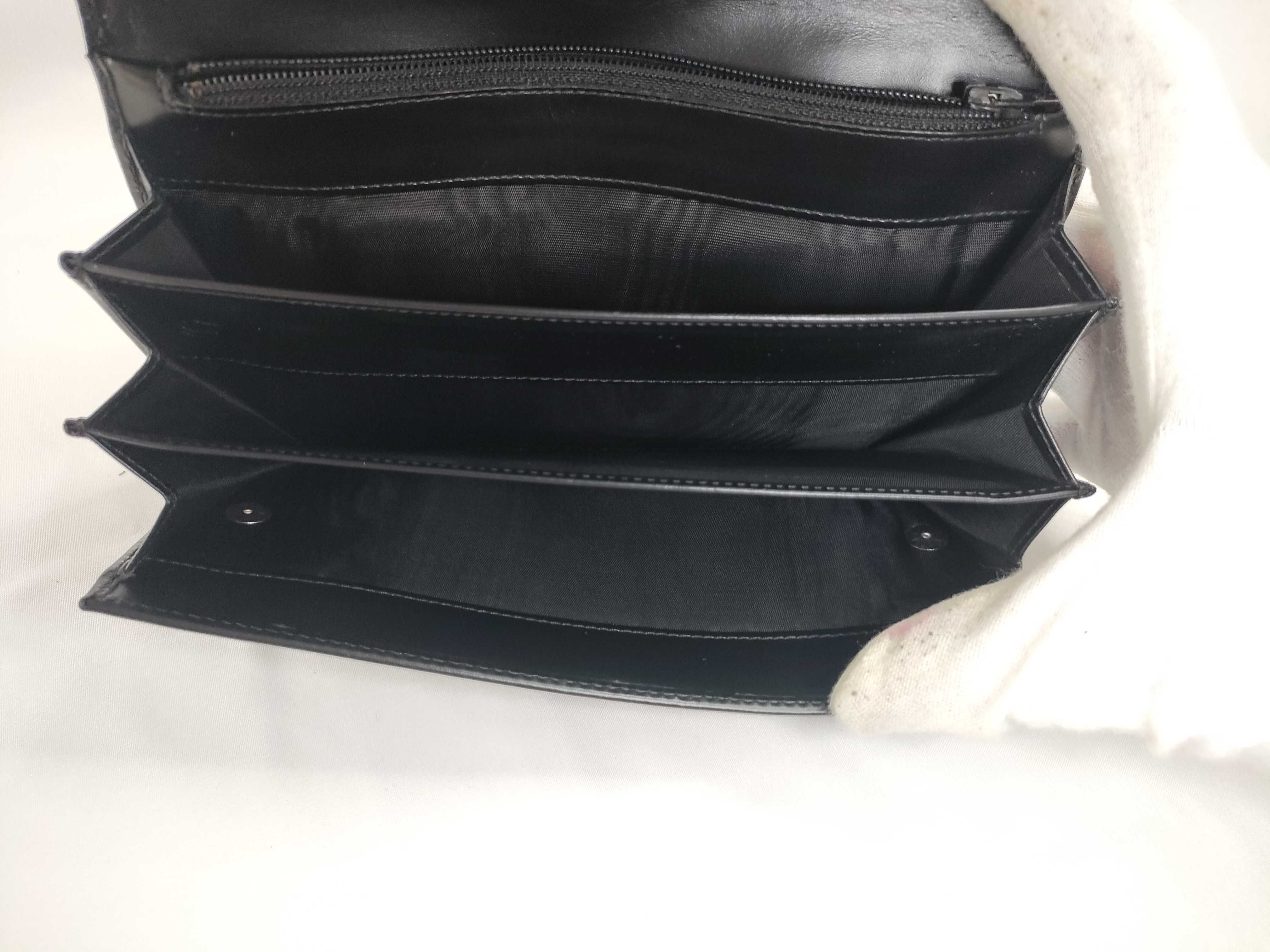 Box Calf Leather Double Snap Long Wallet Serial Number Wallet — view 10