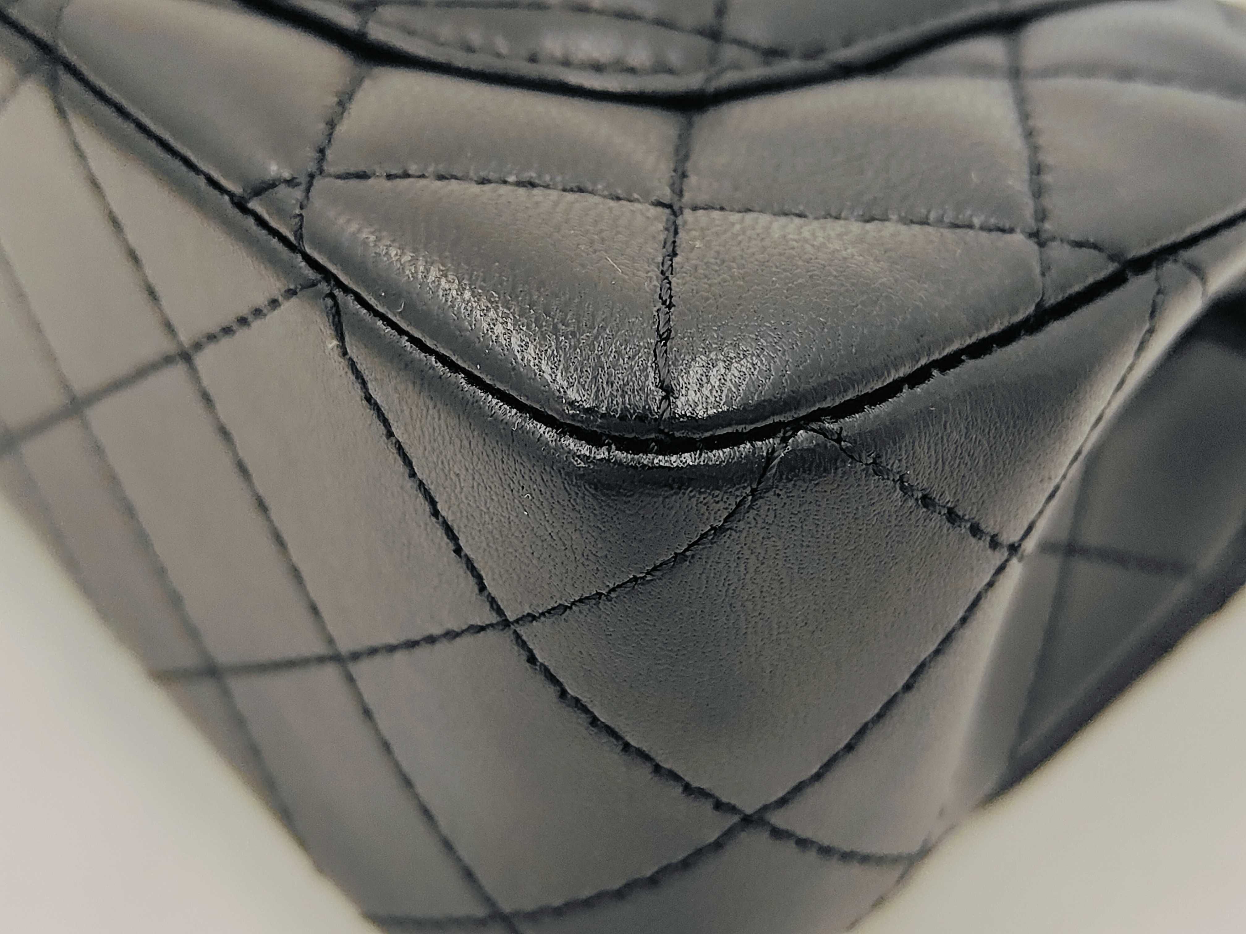 Classic Flap CF Black Quilted Lambskin Mini Shoulder Bag with Gold Hardware, No. 31 — view 7