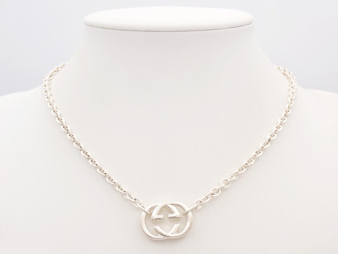 Interlocking G Necklace, Ag925/28.0g, Chain approx. 44cm — view 3
