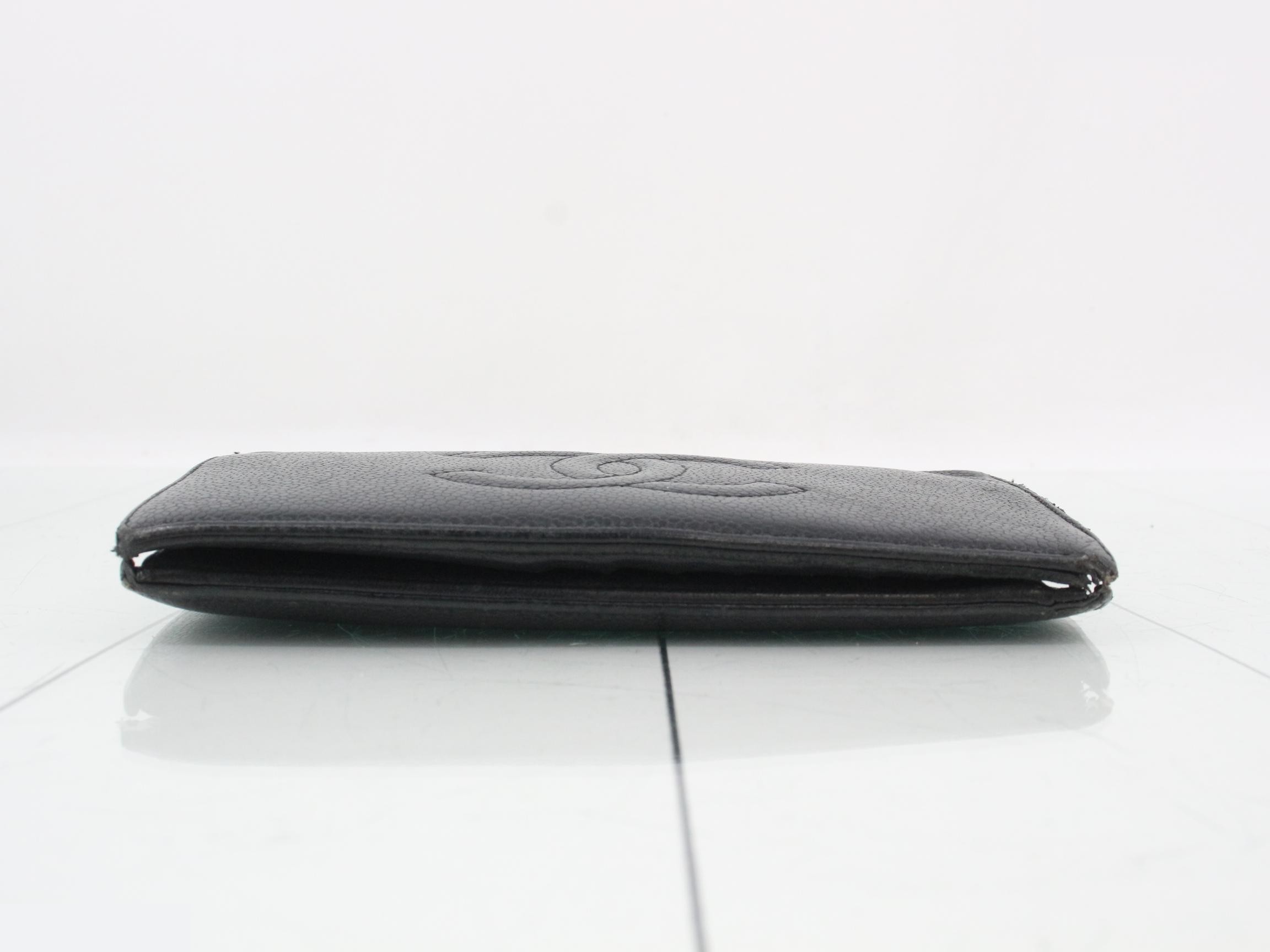 Caviar leather (bag) and bi-fold long wallet — view 3