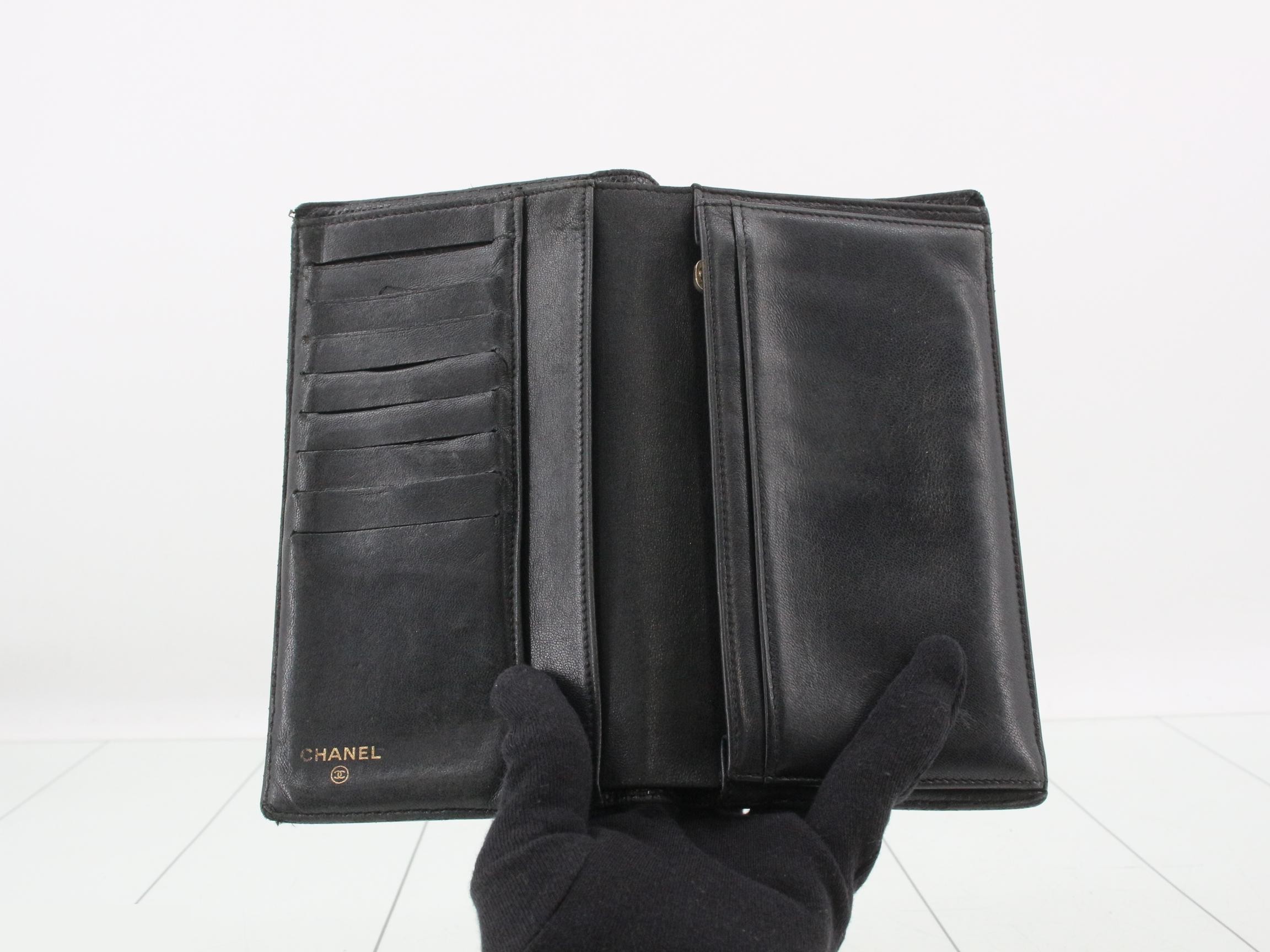 Caviar leather (bag) and bi-fold long wallet — view 4