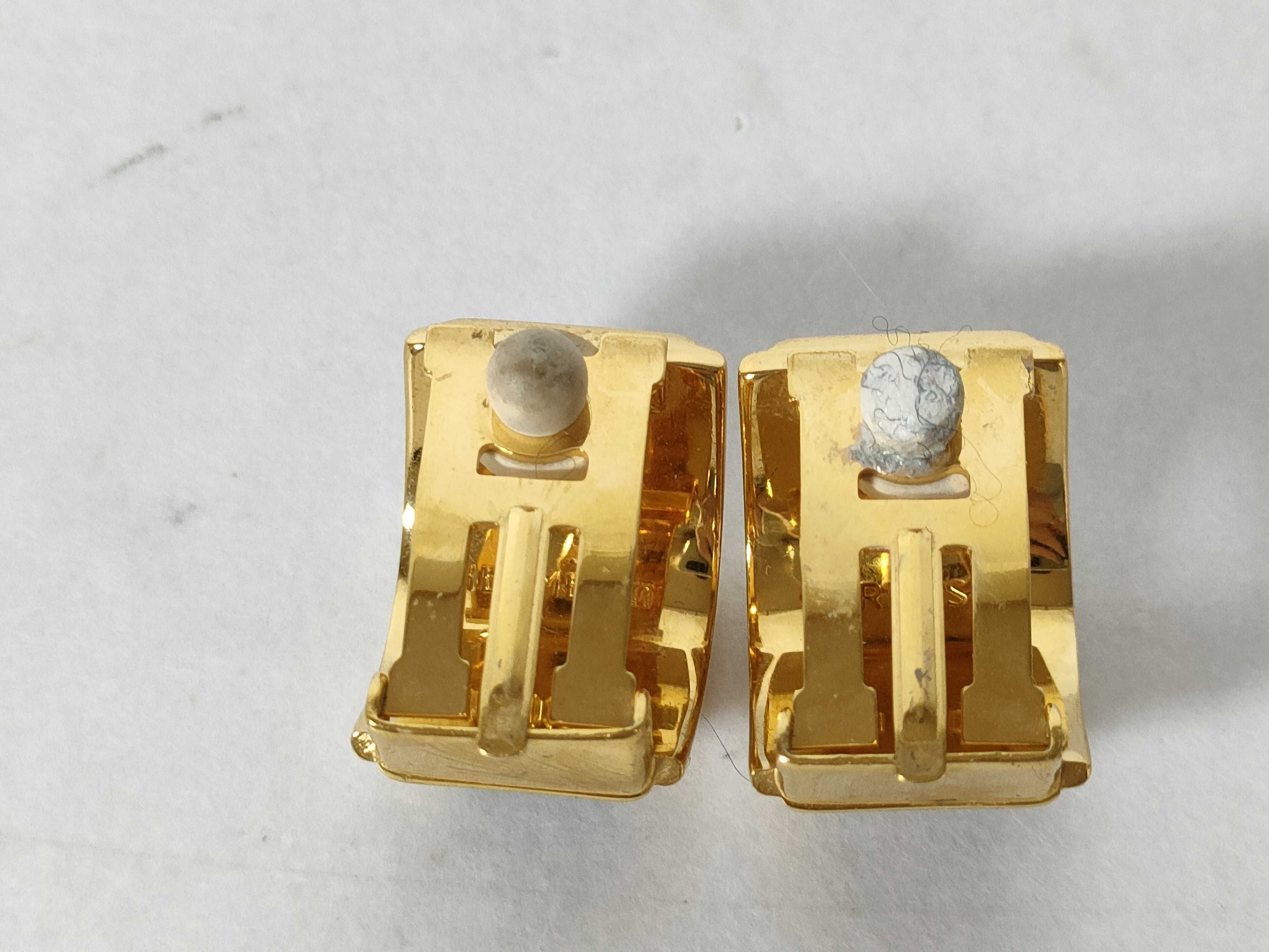 enamel earrings, cloisonné, blue, H logo earrings — view 3