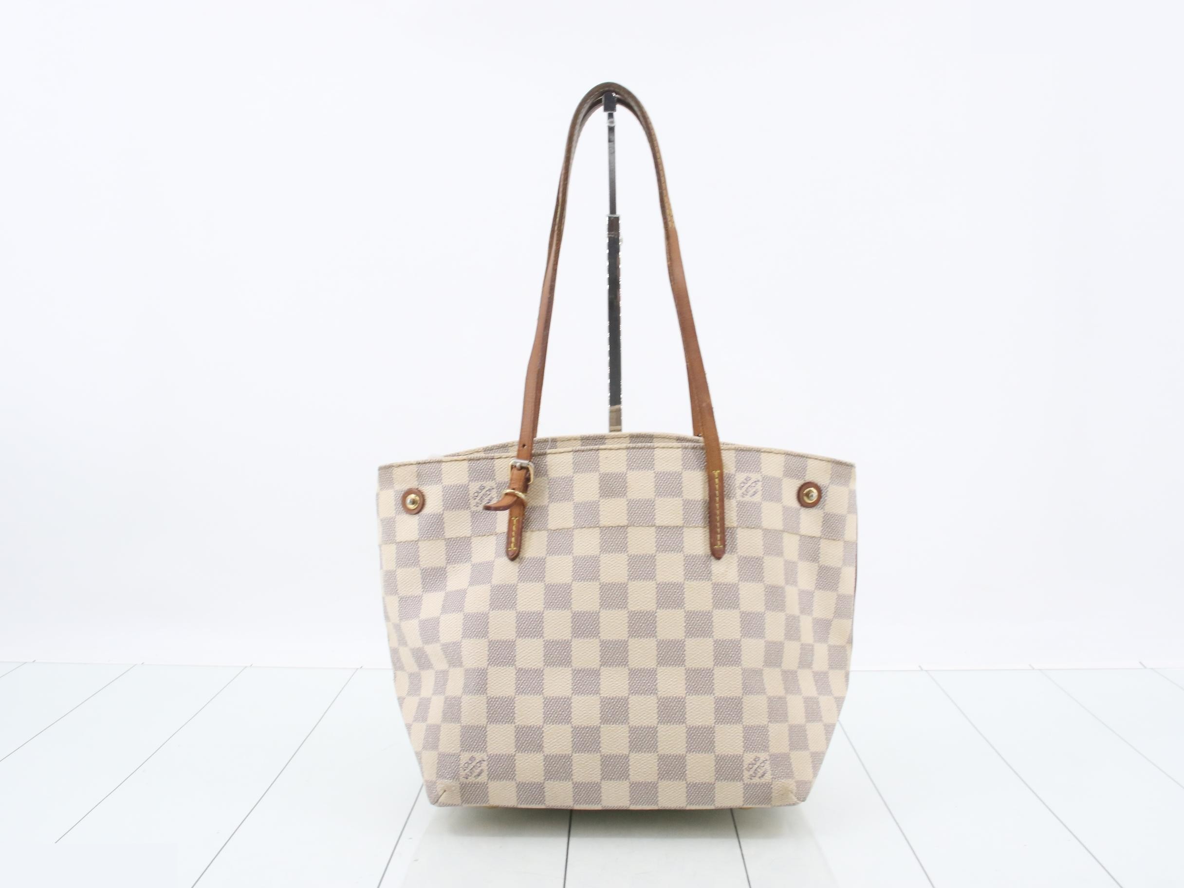 Cabas Azur Damier Canvas Shoulder Bag — view 2