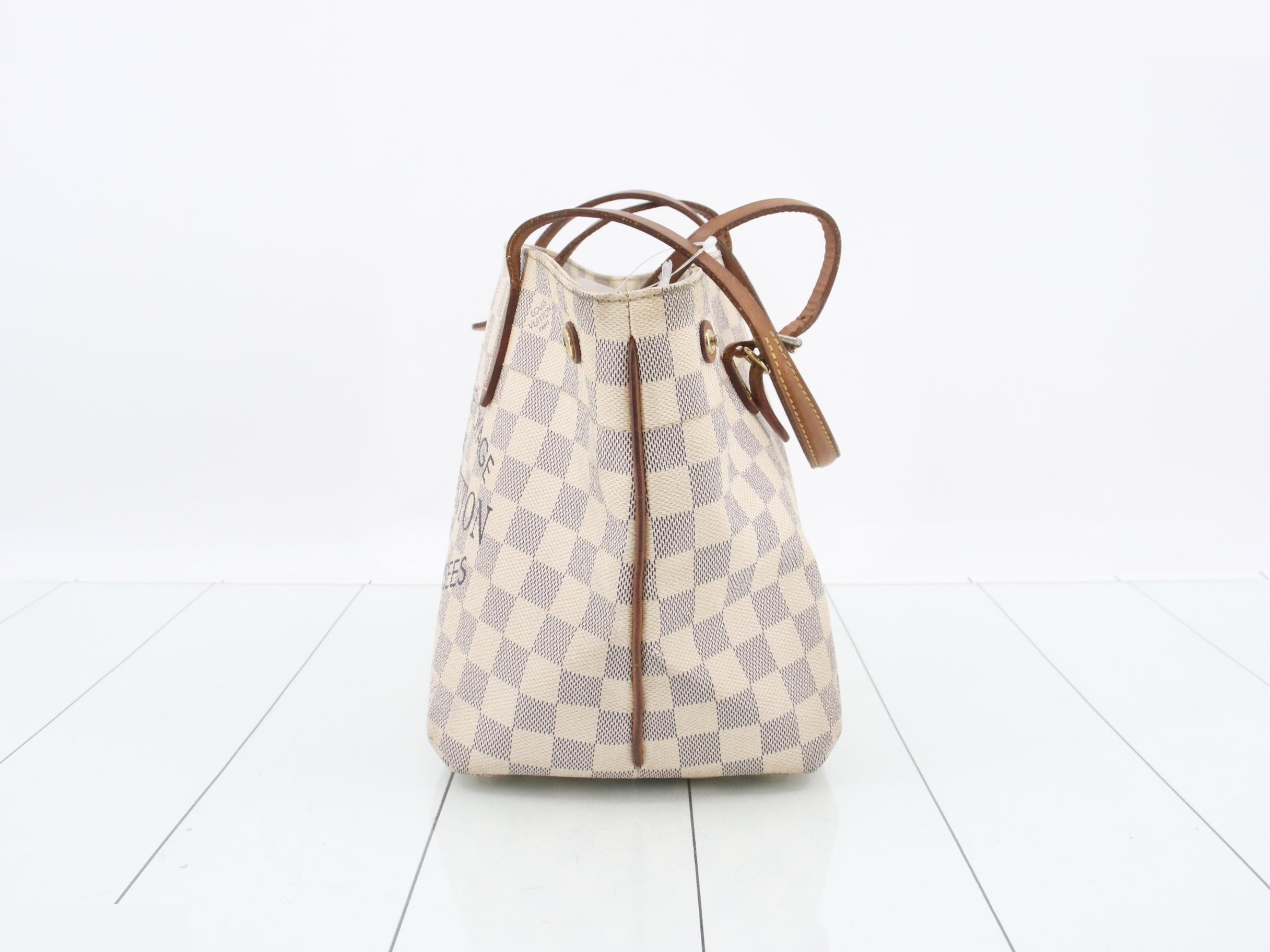 Cabas Azur Damier Canvas Shoulder Bag — view 3