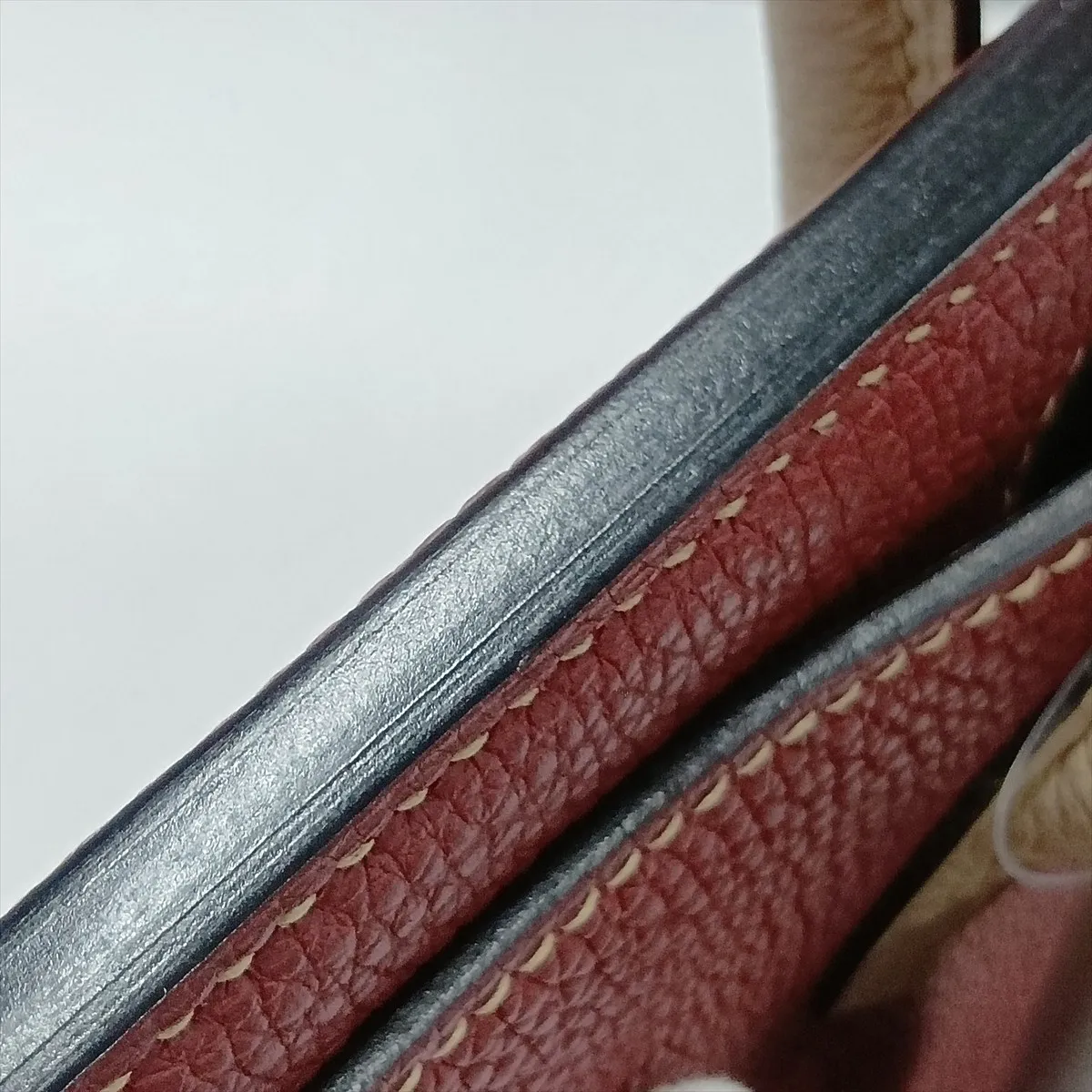 Birkin 30 Letournée Togo Rouge H x Tourterelle Grey Silver Hardware M: 2009 Personal Order — view 12