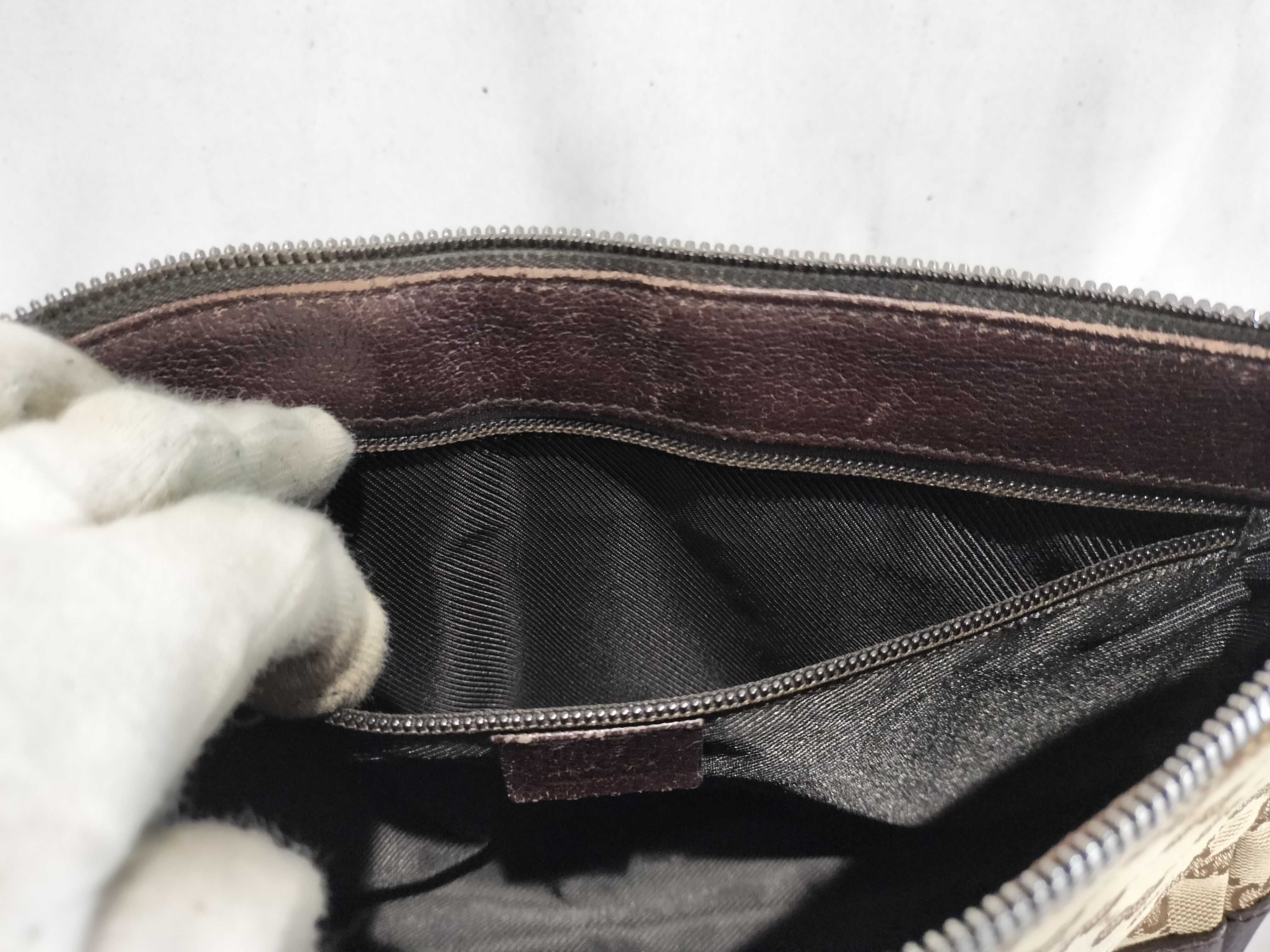 GG Canvas x Leather Shoulder Bag Beige 114273 Shoulder Bag — view 11