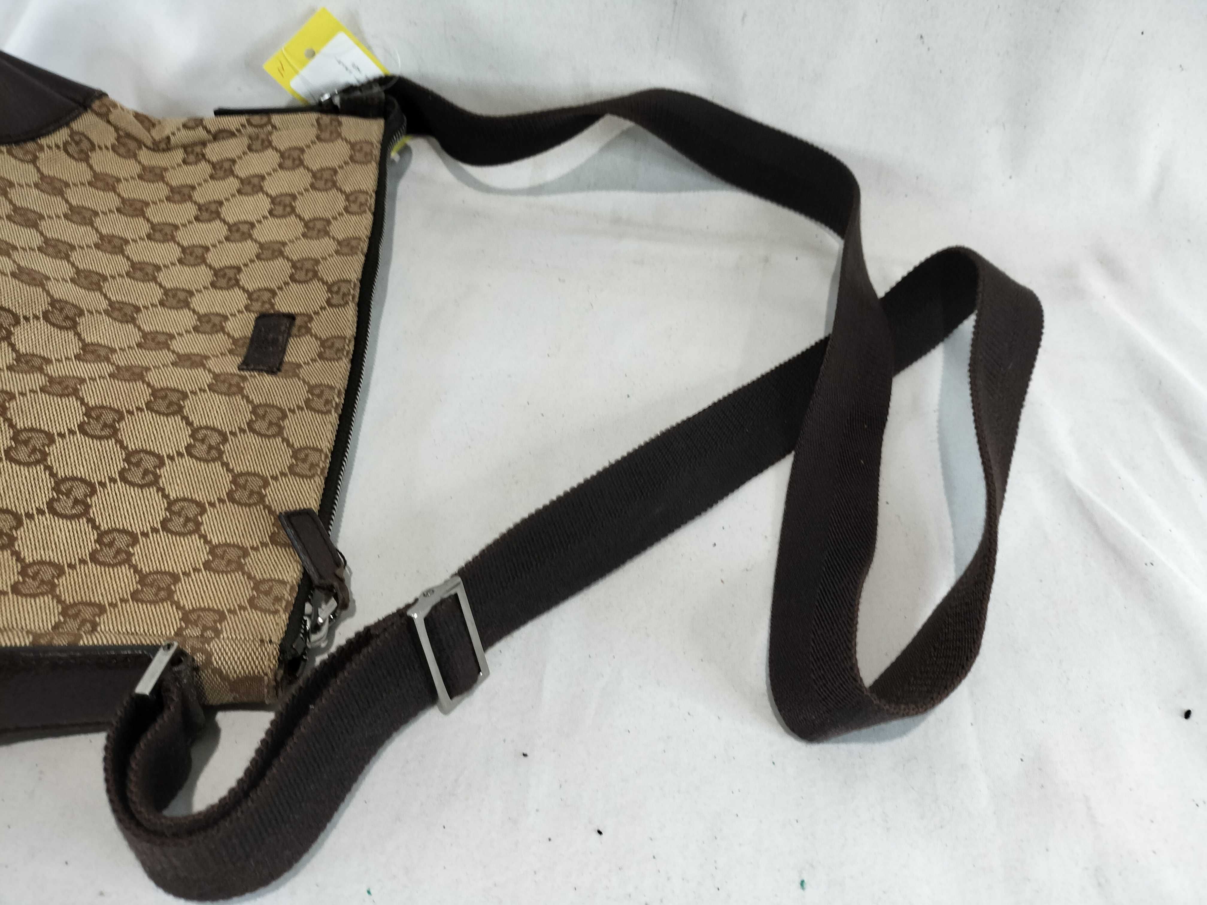 GG Canvas x Leather Shoulder Bag Beige 114273 Shoulder Bag — view 3