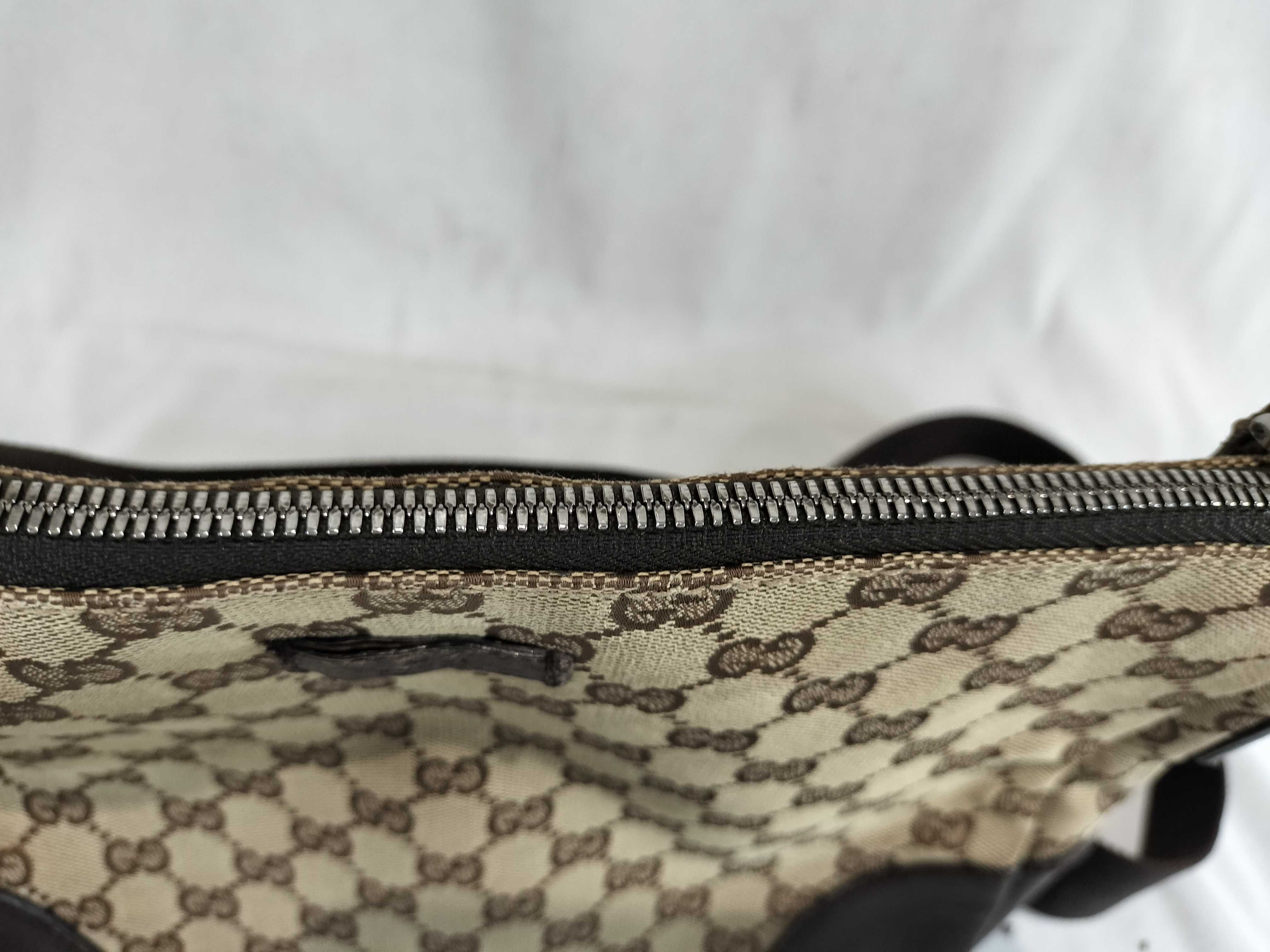 GG Canvas x Leather Shoulder Bag Beige 114273 Shoulder Bag — view 9