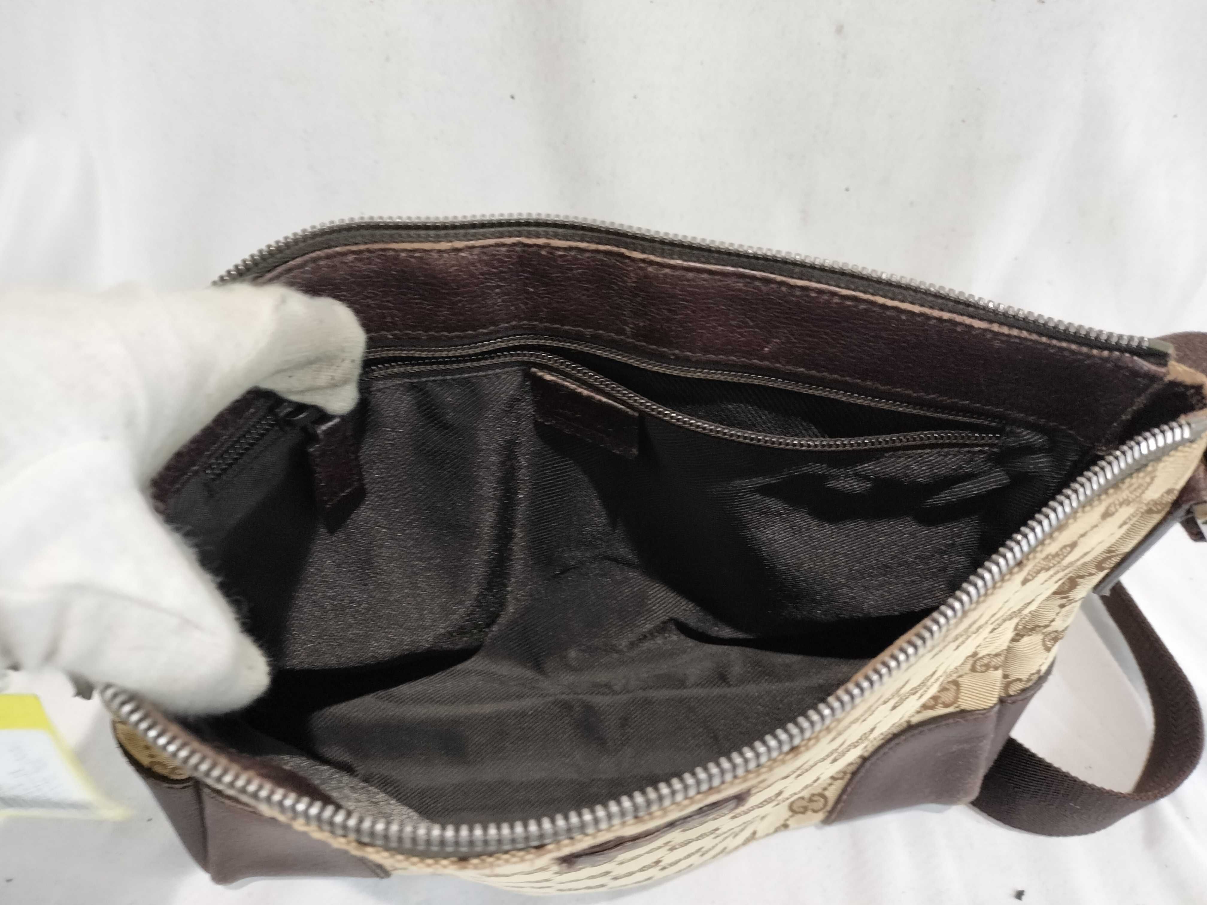GG Canvas x Leather Shoulder Bag Beige 114273 Shoulder Bag — view 10