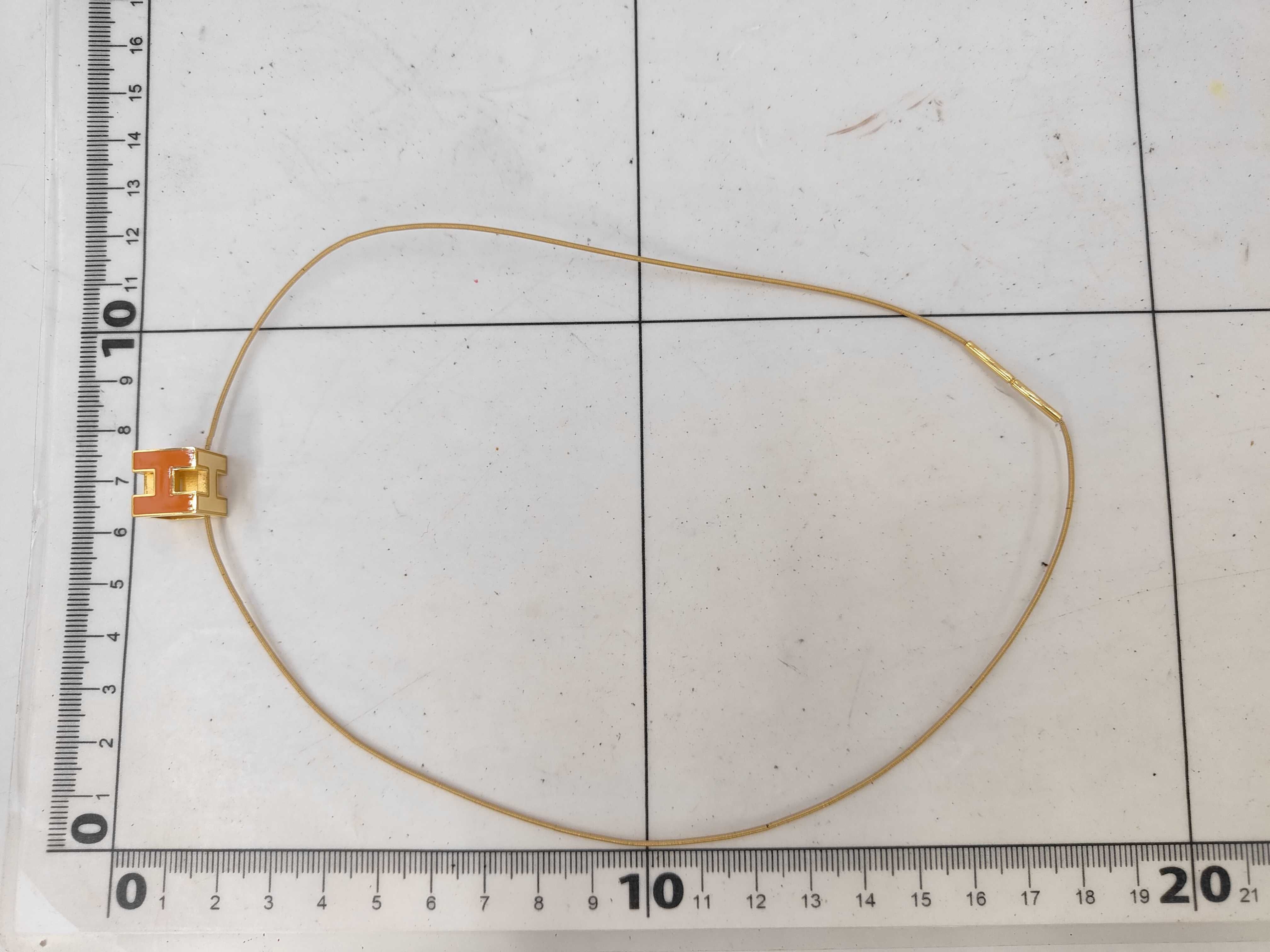 Cage d'H Gold x Orange Necklace — view 7