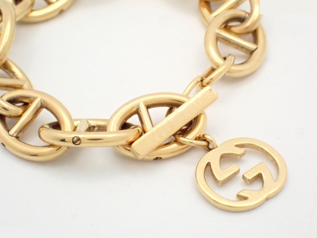 Anchor Chain Bracelet Band GG Gold — view 3
