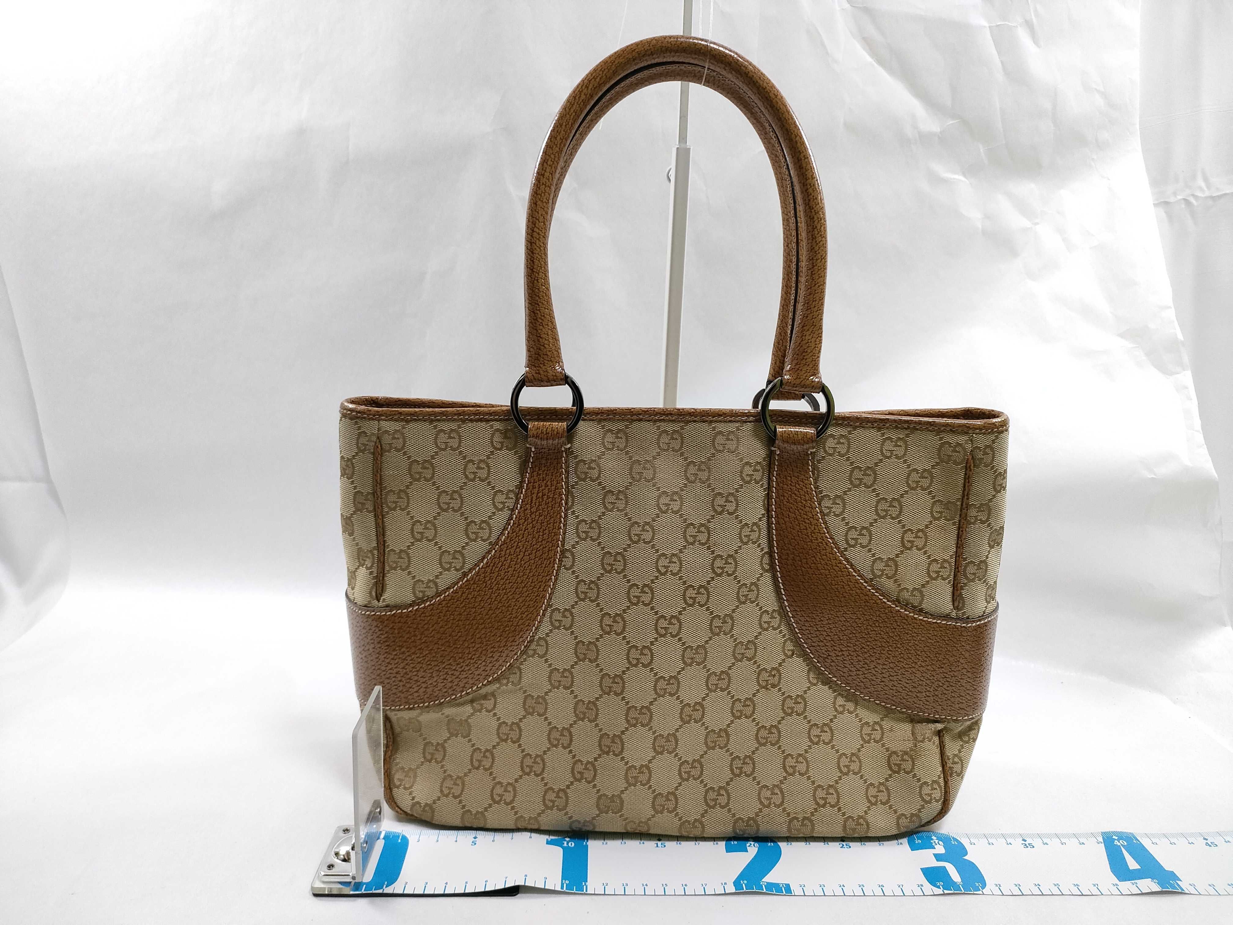GG Canvas Tote Bag 11301・2684 Beige Handbag Tote Bag — view 2