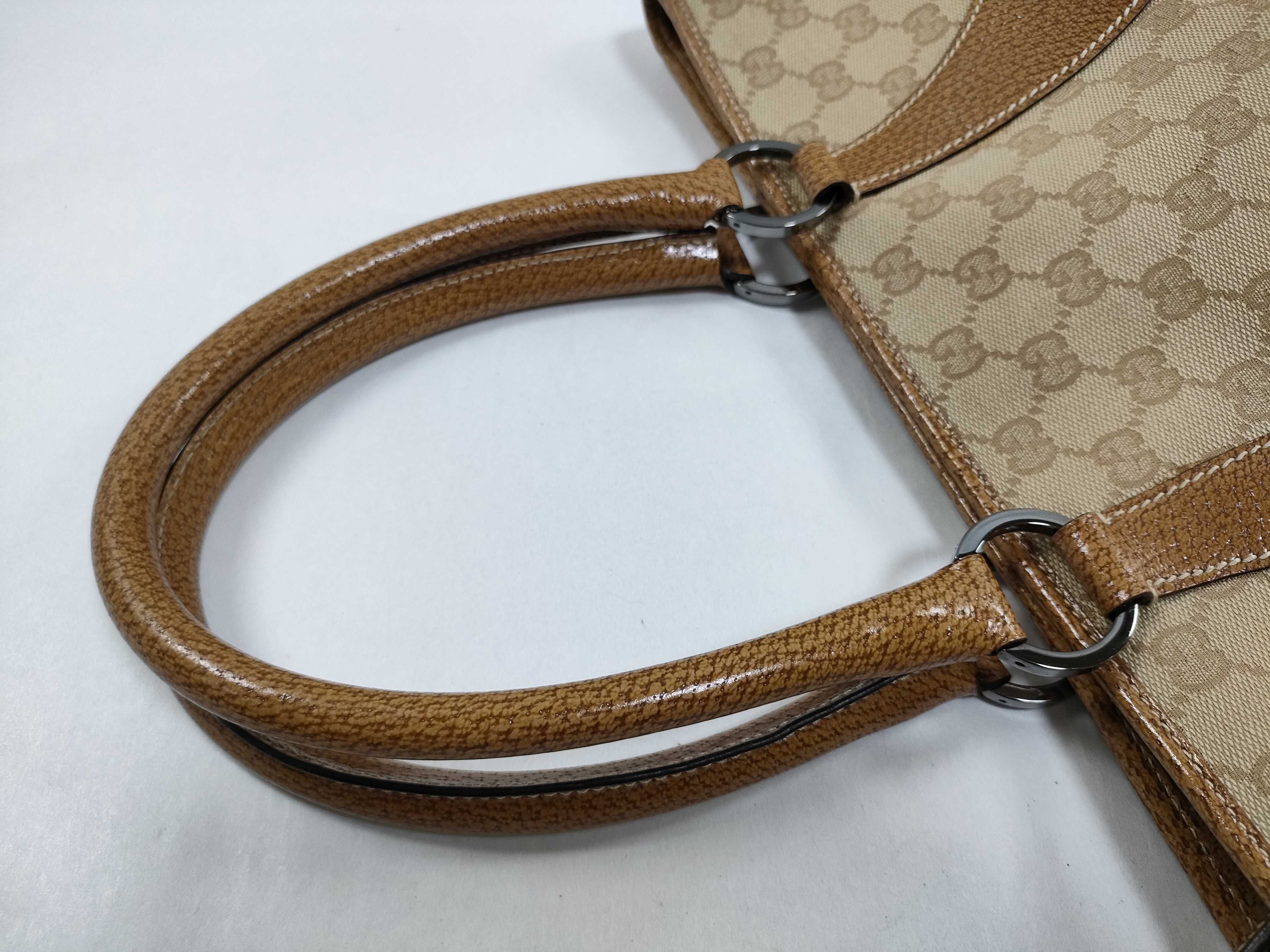GG Canvas Tote Bag 11301・2684 Beige Handbag Tote Bag — view 3