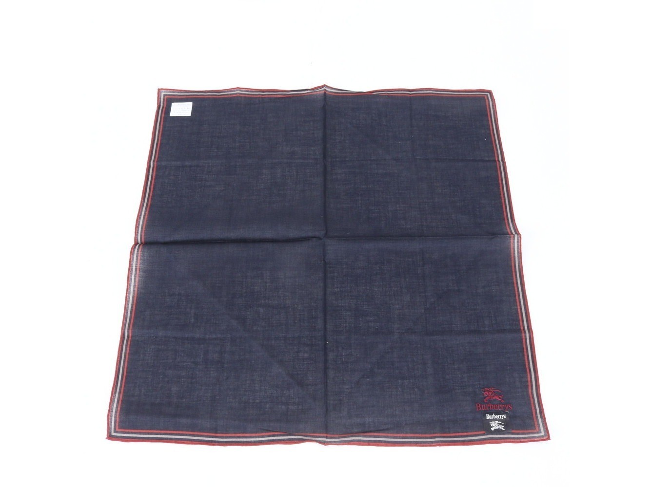 Handkerchief with tag, horse logo