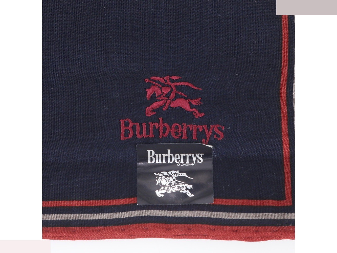 Handkerchief with tag, horse logo — view 6