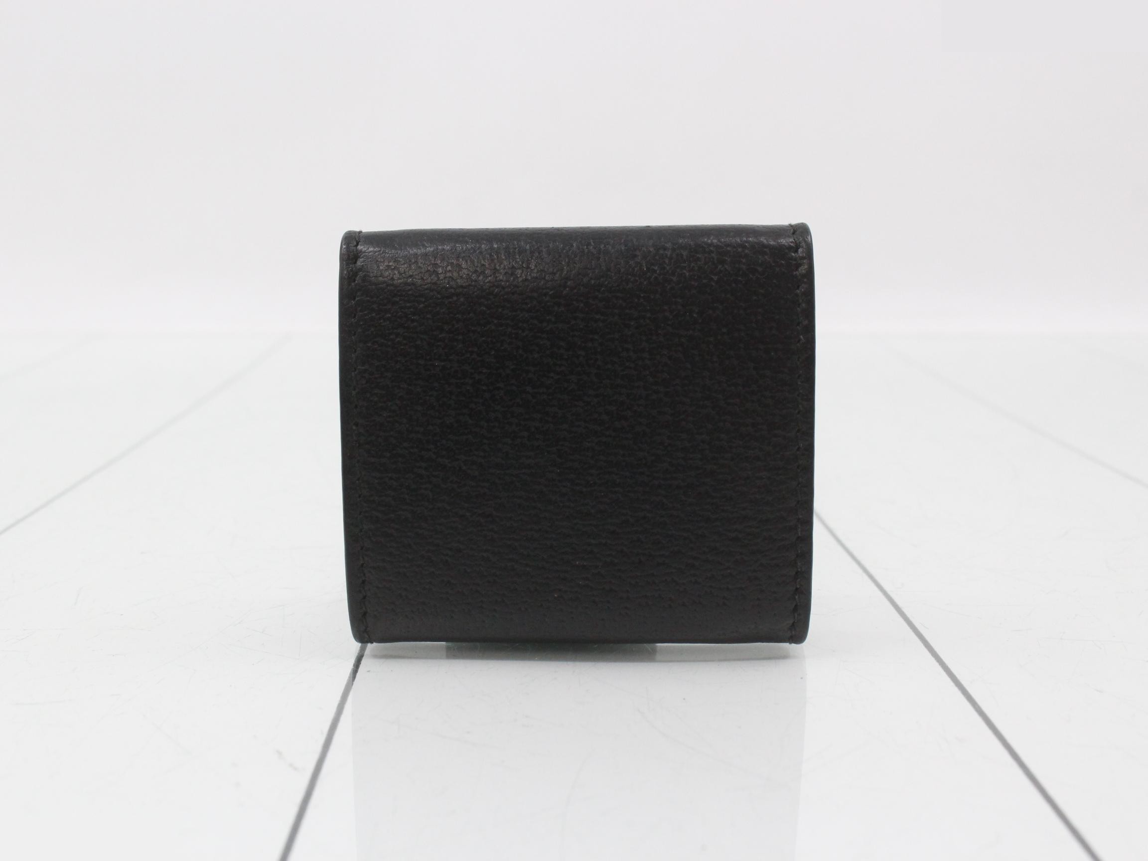 473959 GG Marmont Leather Coin Case, Black — view 2